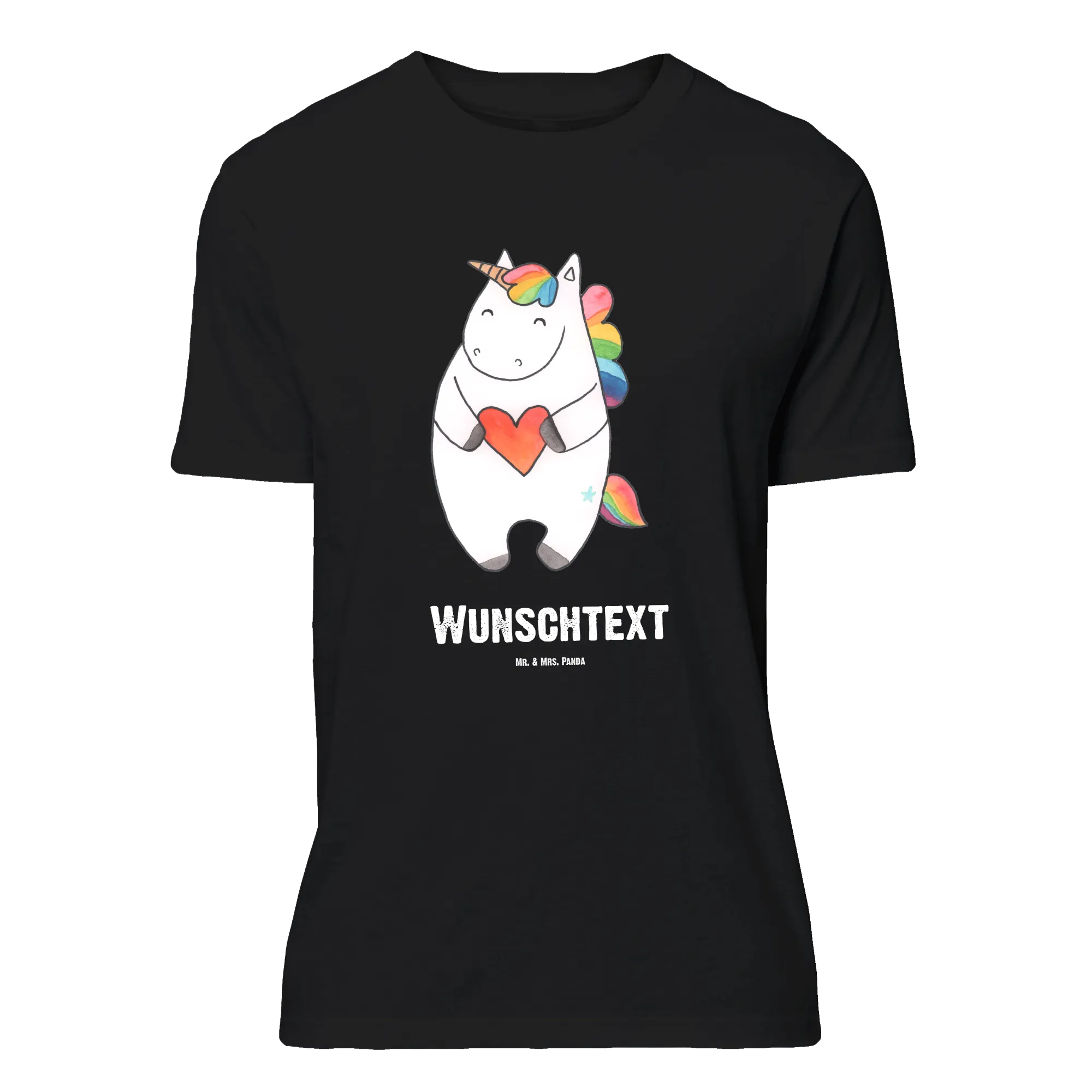 Personalised T-Shirt unicorn Heart different, girlfriend gift, girlfriend present, heart, bad girl, evil