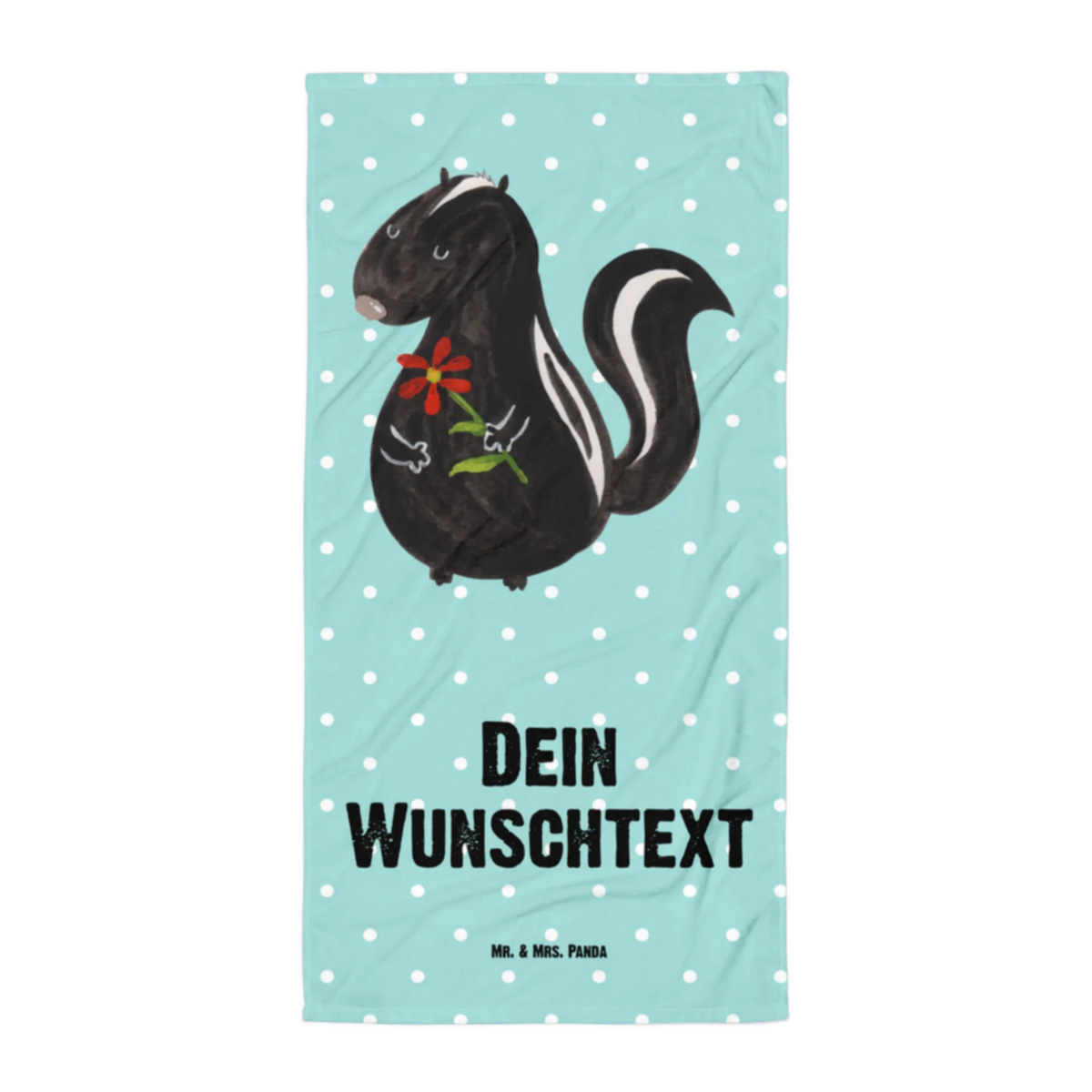 XXL ręcznik kąpielowy z imieniem skunks kwiat Stinktier, Skunk