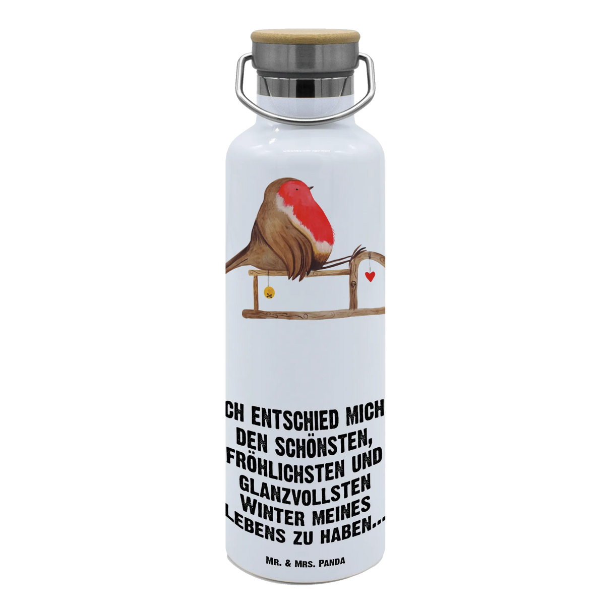 Drinks bottle robin Sleds Christmas time, snow, sleigh, bird