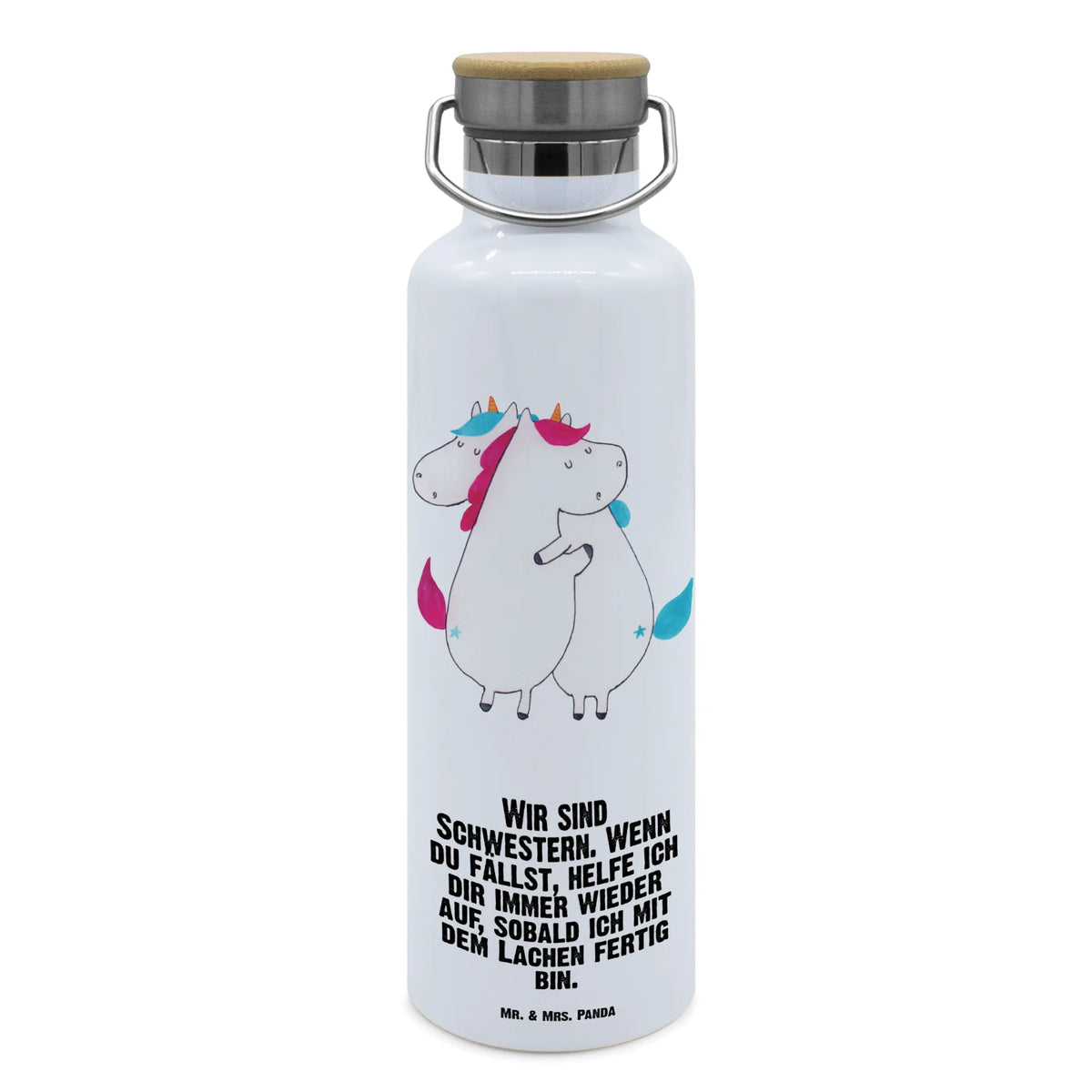 Trinkflasche Einhörner Umarmen Isolierte Trinkflasche, Edelstahlflasche, Trinkflasche Aus Edelstahl, große wasserflasche, wasser trinkflasche, Trinkbehälter, getränkebehälter, Warmhalteflasche, isolier trinkflasche, große thermosflasche, große trinkflasche, Wasserflasche, feldflasche, thermos trinkflasche, metall trinkflasche, Thermosflasche, Getränkeflasche, Trinkgefäß, metallflasche, Vakuumflasche, Thermo-Trinkflasche, thermobottle, Trinkflasche, Unicorn, Einhorn, Einhörner, Einhorn Deko, Liebe, Freundinnen, Geschwister, BFF, Sister, Schwester, Freundin, Schwestern, Familie