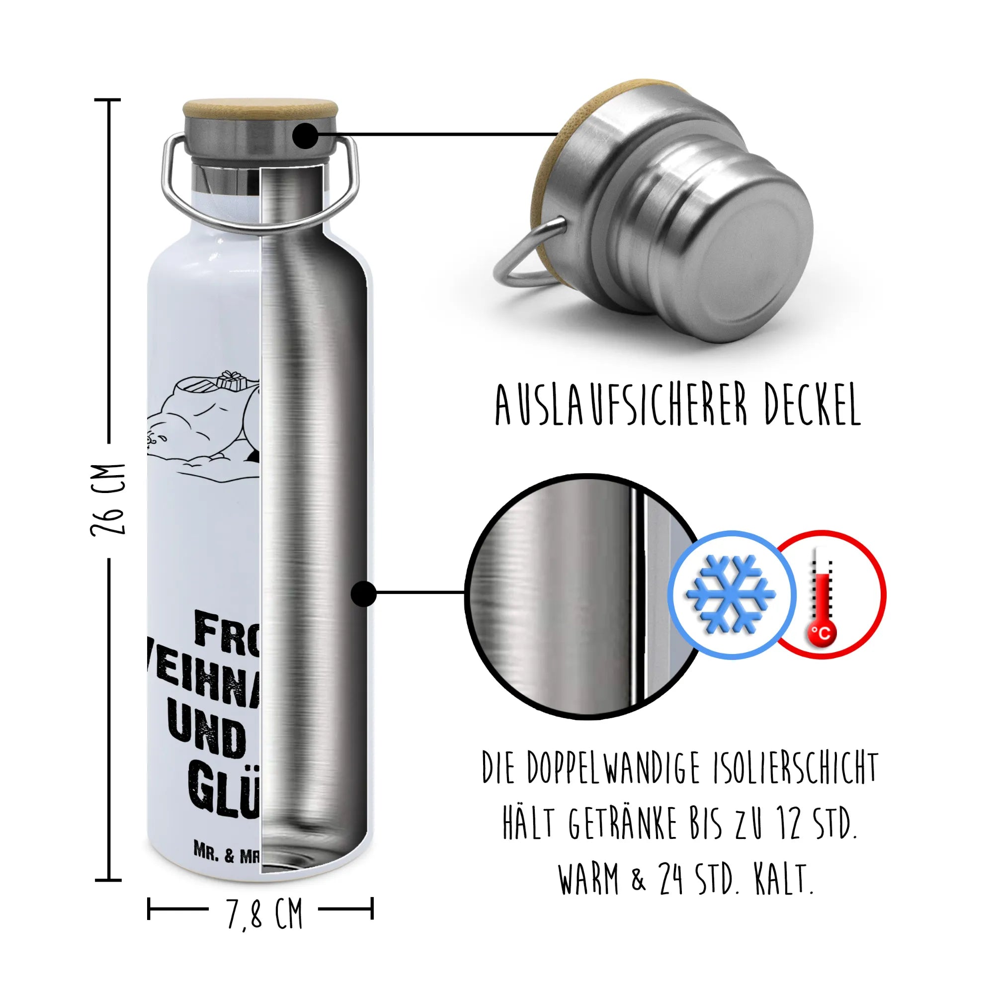 Butelka Panda Boże Narodzenie metallflasche, Isolierte Trinkflasche, Trinkflasche, Edelstahlflasche, Wasserflasche, Trinkflasche Aus Edelstahl, thermos trinkflasche, Trinkbehälter, große wasserflasche, thermobottle, getränkebehälter, Thermosflasche, große trinkflasche, metall trinkflasche, isolier trinkflasche, Trinkgefäß, Getränkeflasche, große thermosflasche, wasser trinkflasche, Thermo-Trinkflasche, feldflasche, Vakuumflasche, Warmhalteflasche