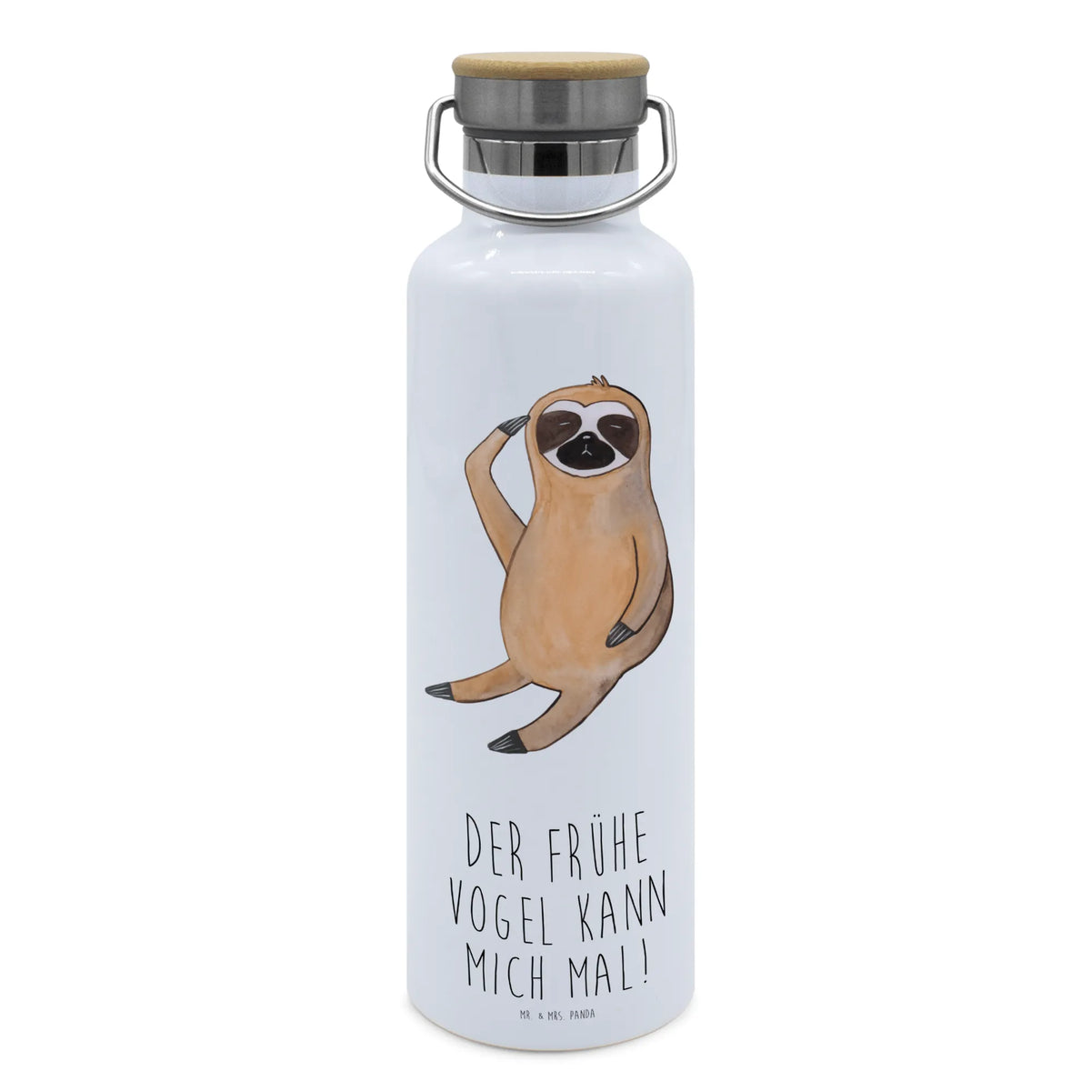 Trinkflasche Faultier Vogel Trinkbehälter, wasser trinkflasche, große wasserflasche, Vakuumflasche, feldflasche, Warmhalteflasche, Getränkeflasche, große thermosflasche, Trinkgefäß, thermobottle, thermos trinkflasche, Thermo-Trinkflasche, Trinkflasche Aus Edelstahl, Edelstahlflasche, metall trinkflasche, Isolierte Trinkflasche, große trinkflasche, metallflasche, Thermosflasche, Trinkflasche, getränkebehälter, isolier trinkflasche, Wasserflasche, Faultier, Faultier Deko, Faultier Geschenk, Der Frühe Vogel, Morgenmuffel, Vogel, Lieblingstier, faul, Faultiere, Spinner, Faultierwelt, Frühaufsteher, Früher Vogel