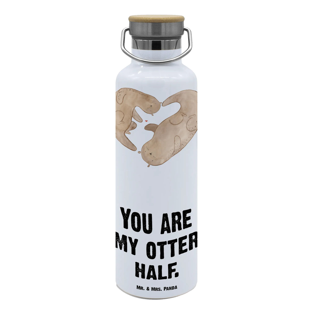 Butelka wydra serce Getränkeflasche, Trinkflasche, wasser trinkflasche, metall trinkflasche, Trinkgefäß, thermobottle, Edelstahlflasche, Wasserflasche, thermos trinkflasche, feldflasche, Warmhalteflasche, metallflasche, Trinkflasche Aus Edelstahl, isolier trinkflasche, große trinkflasche, große thermosflasche, getränkebehälter, Vakuumflasche, Isolierte Trinkflasche, große wasserflasche, Thermosflasche, Trinkbehälter, Thermo-Trinkflasche, Otter, Fischotter, Seeotter, Verlobung, Liebesgeschenk, Liebe, Hochzeitstag, Herz, Jahrestag, Bessere Hälfte, Liebesbeweis, Love You, Gemeinsames Leben