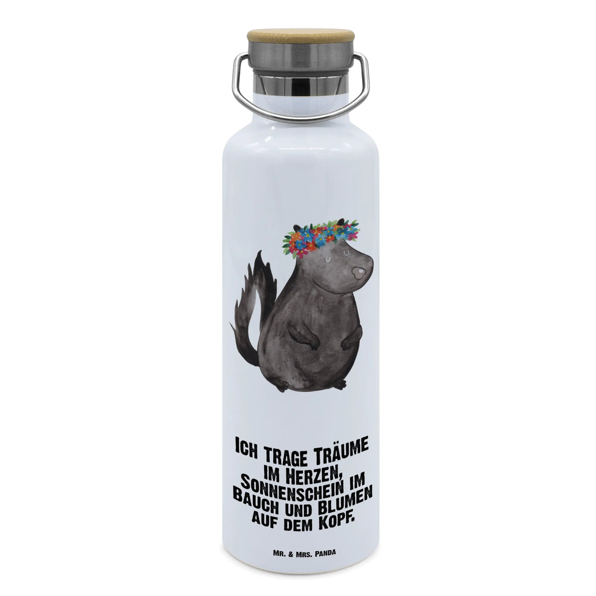 Trinkflasche Stinktier Mädchen metallflasche, metall trinkflasche, Thermo-Trinkflasche, Trinkflasche, große trinkflasche, Trinkflasche Aus Edelstahl, große wasserflasche, isolier trinkflasche, Getränkeflasche, wasser trinkflasche, Trinkbehälter, Wasserflasche, feldflasche, Isolierte Trinkflasche, Thermosflasche, Edelstahlflasche, getränkebehälter, thermobottle, Vakuumflasche, große thermosflasche, thermos trinkflasche, Trinkgefäß, Warmhalteflasche, Stinktier, Skunk, Namaste, Stinki, Wildtier, Yoga, Raubtier, Stinker