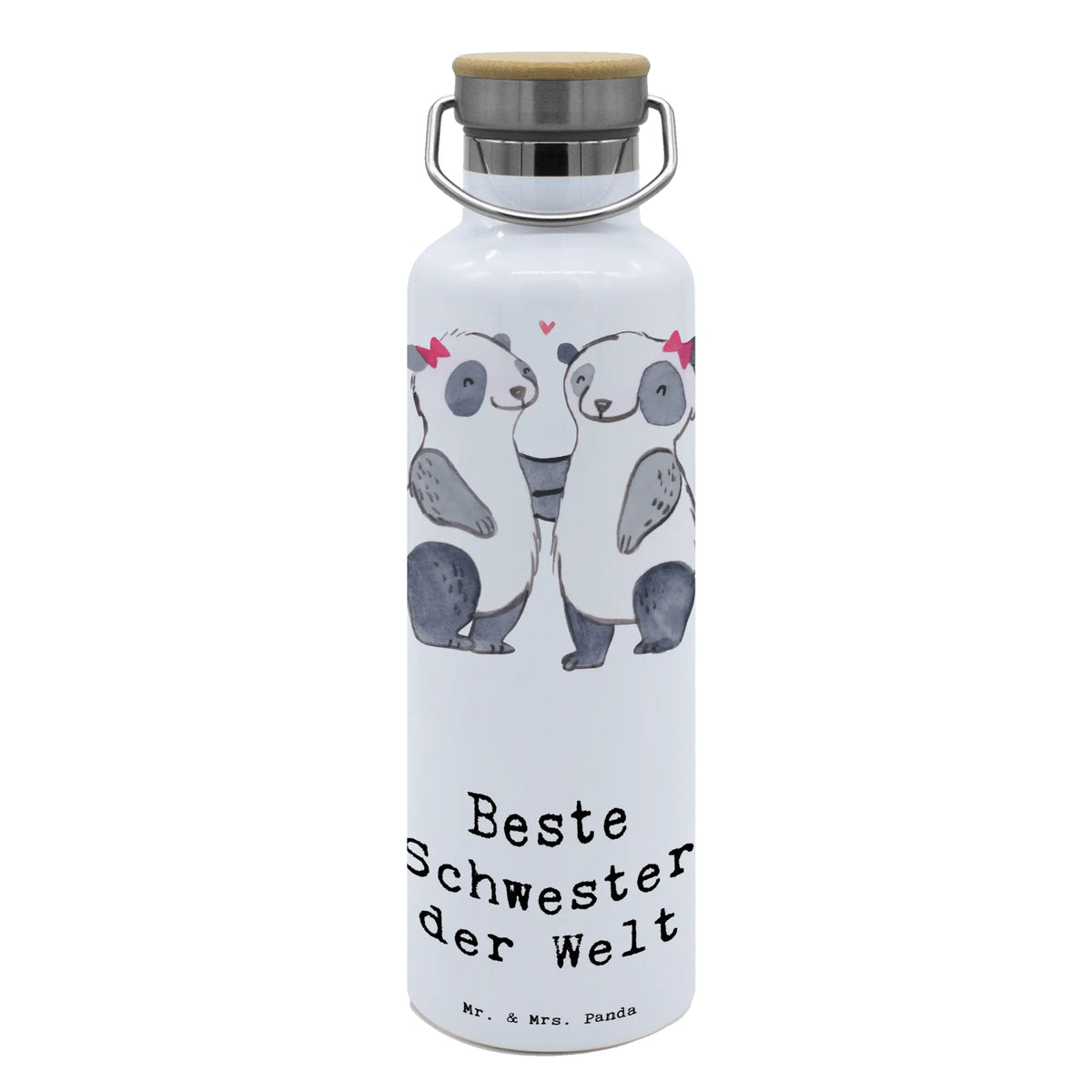 Trinkflasche Panda Beste Schwester der Welt Vakuumflasche, Trinkbehälter, feldflasche, Thermo-Trinkflasche, Trinkflasche, Edelstahlflasche, getränkebehälter, große thermosflasche, Getränkeflasche, thermobottle, Trinkgefäß, große wasserflasche, metall trinkflasche, Warmhalteflasche, große trinkflasche, metallflasche, Isolierte Trinkflasche, isolier trinkflasche, Trinkflasche Aus Edelstahl, thermos trinkflasche, Wasserflasche, Thermosflasche, wasser trinkflasche, Geschenkidee, Geschenk, Schenken, Mitbringsel, Geburtstag, Geburtstagsgeschenk, für, Danke, Dankeschön, Bedanken, Freude machen, Geschenktipp, Familie, Beste, Kinder, Schwestern, Tochter, Sister, Kleinigkeit, Schwester, Liebe, Geschwister, Schwesterherz