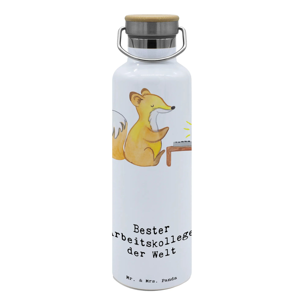 Trinkflasche Fuchs Bester Arbeitskollege der Welt große trinkflasche, feldflasche, große wasserflasche, wasser trinkflasche, Wasserflasche, thermobottle, Trinkgefäß, Thermosflasche, Trinkbehälter, getränkebehälter, Getränkeflasche, Trinkflasche Aus Edelstahl, große thermosflasche, isolier trinkflasche, Edelstahlflasche, thermos trinkflasche, Warmhalteflasche, metall trinkflasche, metallflasche, Vakuumflasche, Thermo-Trinkflasche, Isolierte Trinkflasche, Trinkflasche, Geschenkidee, Geschenk, Schenken, Mitbringsel, Geburtstag, Geburtstagsgeschenk, für, Danke, Dankeschön, Bedanken, Freude machen, Geschenktipp, Kollege, Abschiedsgeschenk, Büro, Beruf, Mitarbeiter, Arbeitskollege, Arbeit, Berufsgenosse, Ruhestand