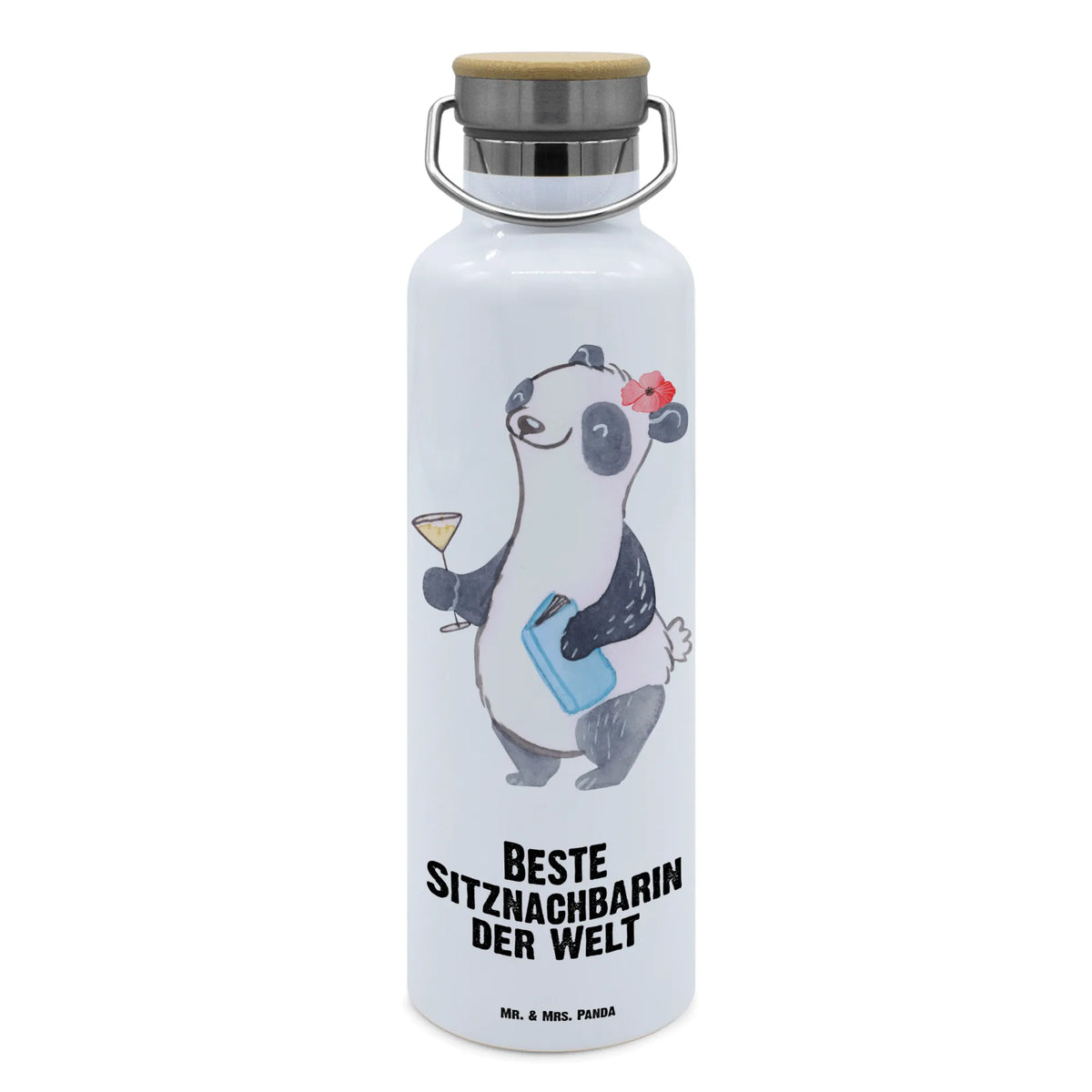 Trinkflasche Panda Beste Sitznachbarin der Welt große wasserflasche, thermobottle, Isolierte Trinkflasche, thermos trinkflasche, Thermosflasche, metall trinkflasche, metallflasche, Edelstahlflasche, Trinkbehälter, Trinkgefäß, Wasserflasche, feldflasche, Trinkflasche, Warmhalteflasche, Vakuumflasche, Getränkeflasche, isolier trinkflasche, große thermosflasche, wasser trinkflasche, Trinkflasche Aus Edelstahl, Thermo-Trinkflasche, getränkebehälter, große trinkflasche, Geschenkidee, Geschenk, Schenken, Mitbringsel, Geburtstag, Geburtstagsgeschenk, für, Danke, Dankeschön, Bedanken, Freude machen, Geschenktipp, Hochschule, Uni, Kommilitone, Schule, Tischnachbar, Nachbarin, Universität, Mitstudentin, Sitznachbarin, Beste Sitznachbarin Der Welt, Mitschülerin, Weltbeste Sitznachbarin, Seminar, Stuhlnachbar