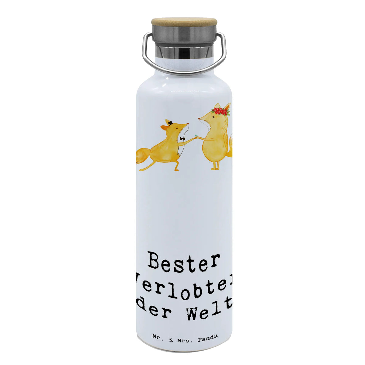 Trinkflasche Fuchs Bester Verlobter der Welt große trinkflasche, Getränkeflasche, Trinkbehälter, Wasserflasche, Thermosflasche, Edelstahlflasche, wasser trinkflasche, Trinkflasche Aus Edelstahl, Vakuumflasche, thermobottle, Trinkflasche, metall trinkflasche, Trinkgefäß, Thermo-Trinkflasche, Warmhalteflasche, feldflasche, thermos trinkflasche, große wasserflasche, getränkebehälter, Isolierte Trinkflasche, metallflasche, isolier trinkflasche, große thermosflasche, Geschenkidee, Geschenk, Schenken, Mitbringsel, Geburtstag, Geburtstagsgeschenk, für, Danke, Dankeschön, Bedanken, Freude machen, Geschenktipp, Freund, Zukünftiger, Hochzeit, Verlobter, Verloben, Ehemann, Ehe, Mann, Traummann, Verlobung