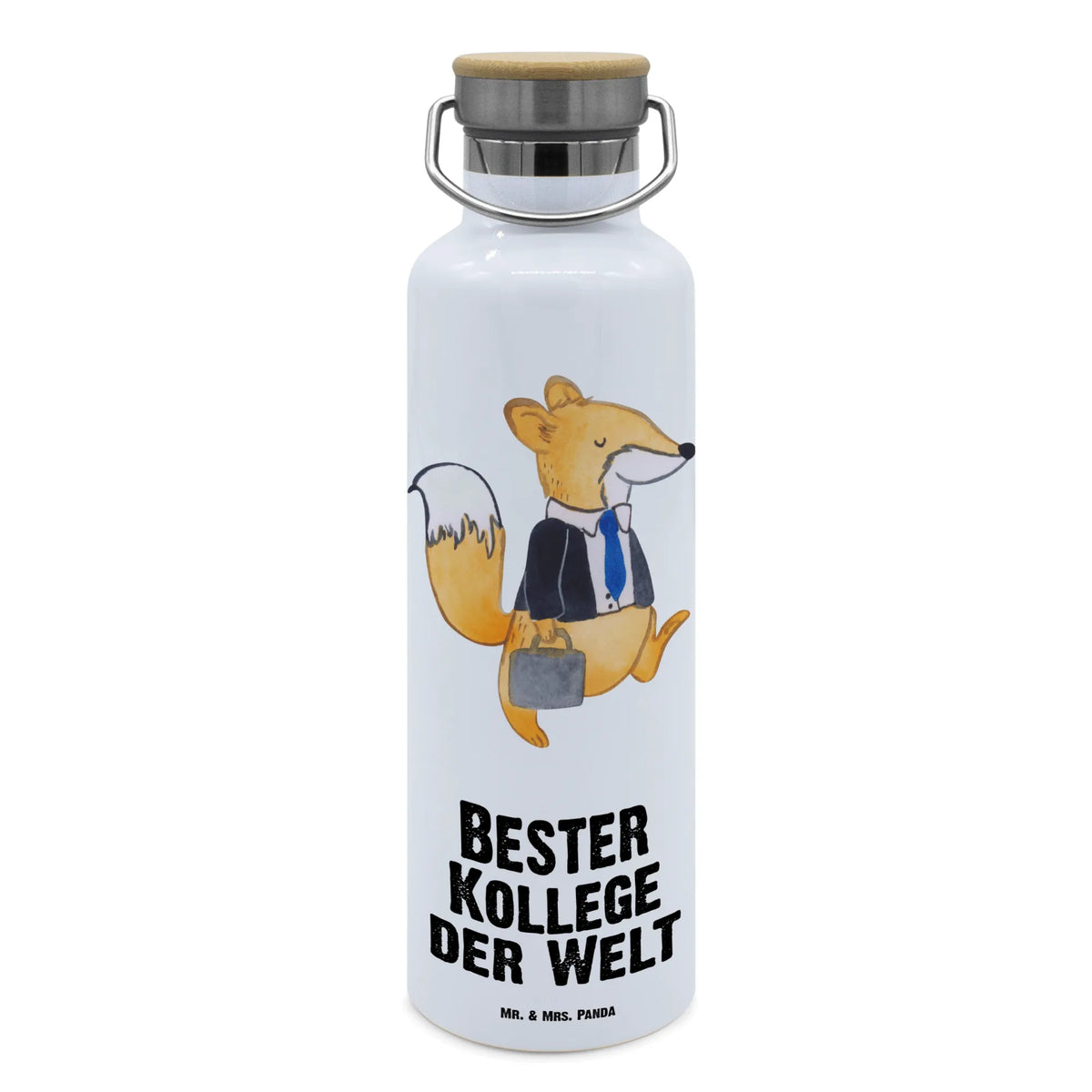Trinkflasche Fuchs Bester Kollege der Welt getränkebehälter, Wasserflasche, Trinkgefäß, feldflasche, thermobottle, Trinkflasche Aus Edelstahl, große wasserflasche, große thermosflasche, thermos trinkflasche, Trinkflasche, metall trinkflasche, Isolierte Trinkflasche, große trinkflasche, wasser trinkflasche, Thermo-Trinkflasche, Trinkbehälter, isolier trinkflasche, Edelstahlflasche, Getränkeflasche, Vakuumflasche, Warmhalteflasche, metallflasche, Thermosflasche, Geschenkidee, Geschenk, Schenken, Mitbringsel, Geburtstag, Geburtstagsgeschenk, für, Danke, Dankeschön, Bedanken, Freude machen, Geschenktipp, Ruhestand, Beruf, Abschiedsgeschenk, Mitarbeiter, Arbeitskollege, Kollege, Berufsgenosse, Arbeit, Büro