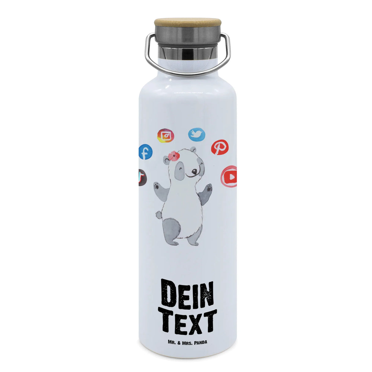 Personalised drinks bottle Social Media Manager heart gift, sayings, gift idea, best, farewell gift, passing exam, anniversary, retirement, promotion, job start, profession