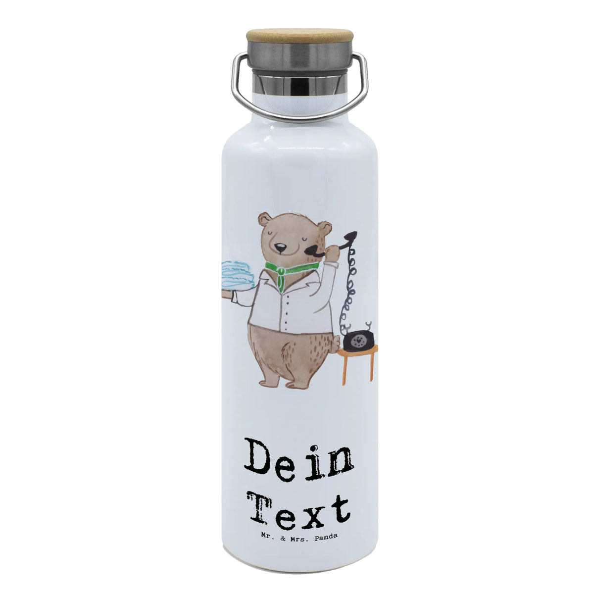 Personalised drinks bottle Hotel professional Heart gift, gift idea, best, farewell gift, passing exam, anniversary, retirement, promotion, job start, sayings, funny, profession