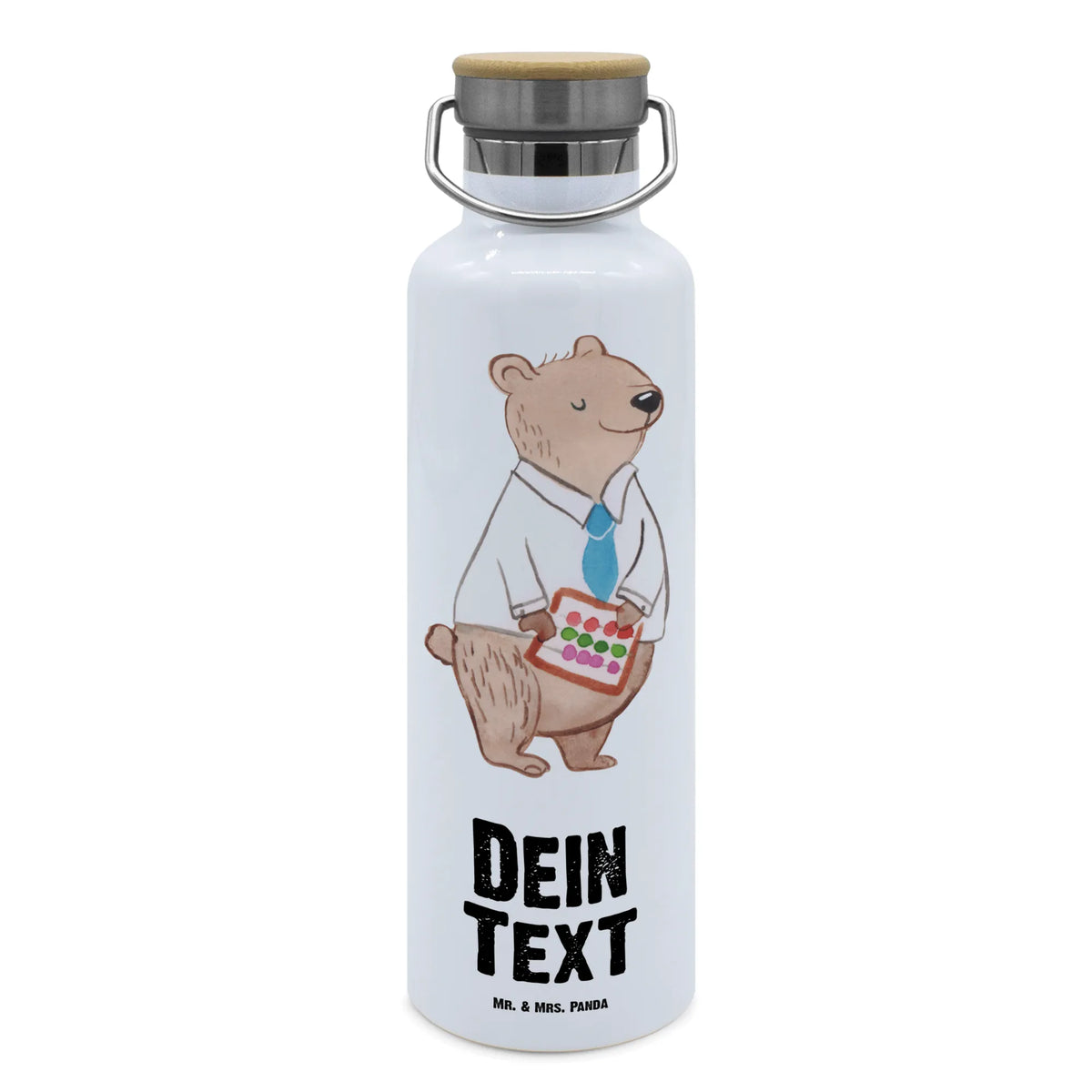 Personalised drinks bottle Office clerk Heart gift, gift idea, best, farewell gift, passing exam, anniversary, retirement, promotion, job start, sayings, funny, profession
