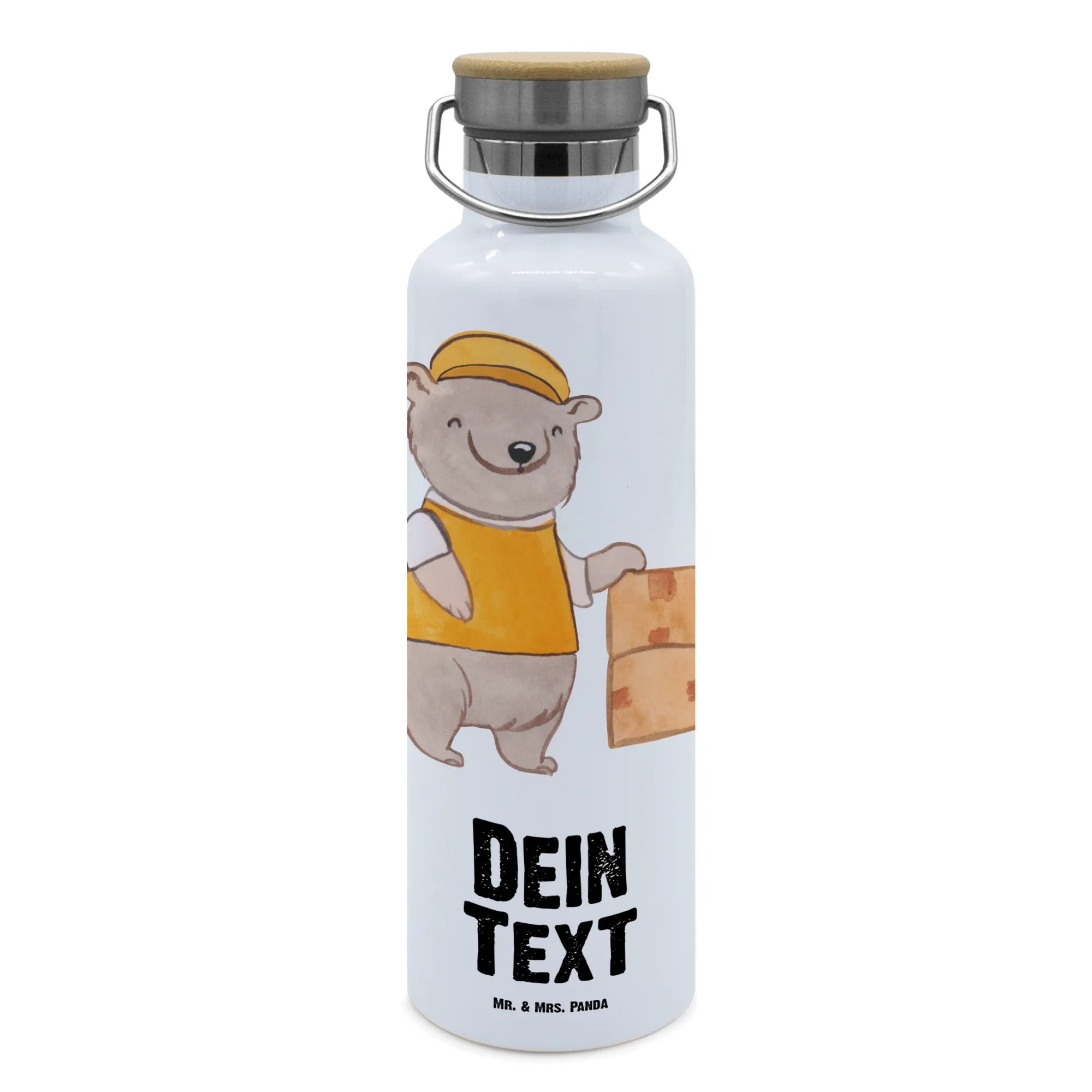 Personalizowana butelka na wodę magazynier serce Zawód, Wykształcenie, Jubileusz, Pożegnanie, Emerytura, Kolega, Koleżanka, Prezent, Dawać, Pracownik, Współpracownik, Firma, Dziękuję, Dziękuję bardzo