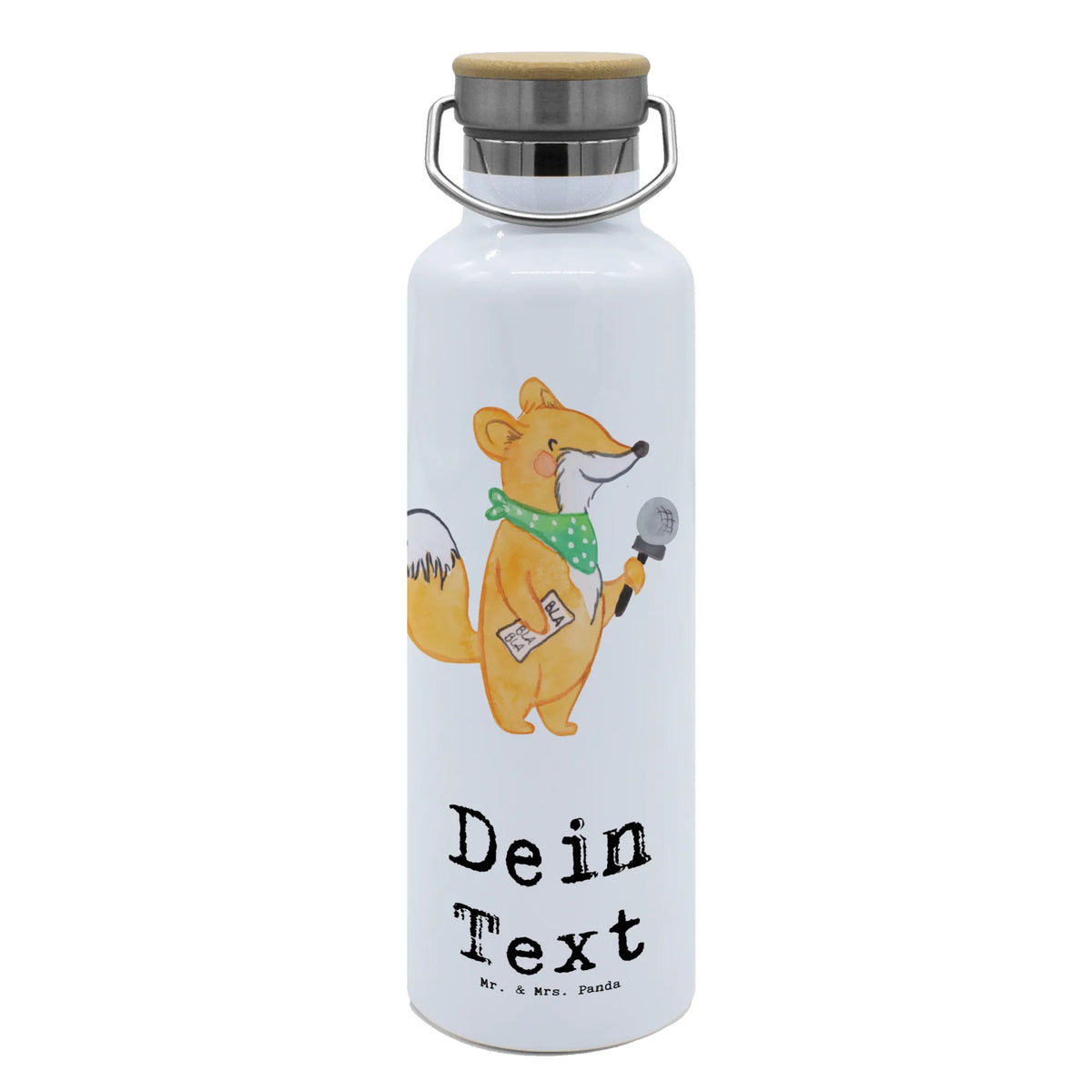 Personalised drinks bottle Sports journalist Heart gift, sayings, gift idea, best, farewell gift, passing exam, anniversary, retirement, promotion, job start, profession