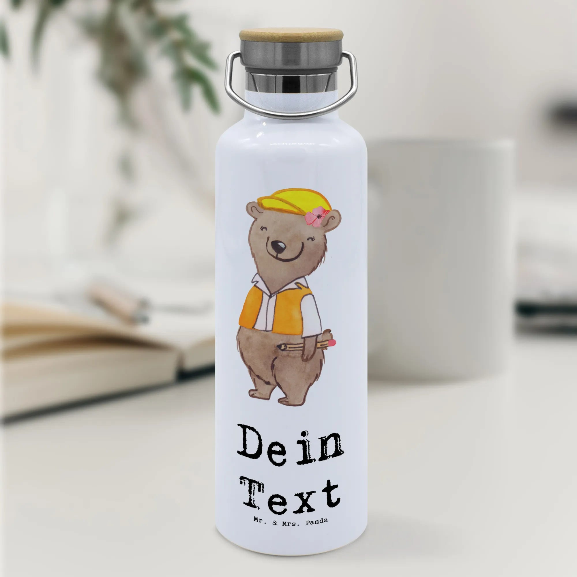 Personalizowana butelka na wodę inżynierka budownictwa serce Zawód, Wykształcenie, Jubileusz, Pożegnanie, Emerytura, Kolega, Koleżanka, Prezent, Dawać, Pracownik, Współpracownik, Firma, Dziękuję, Dziękuję bardzo