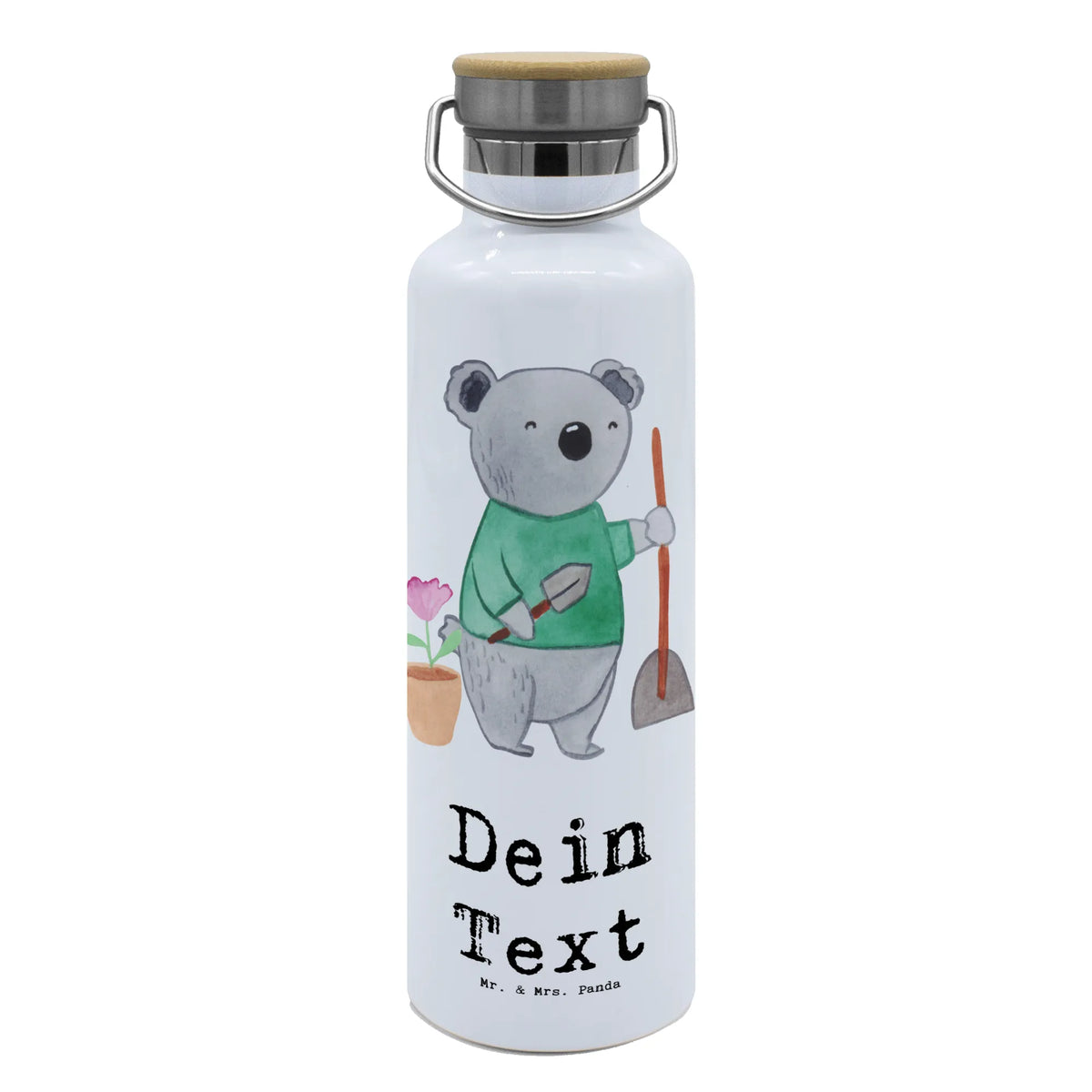 Personalised drinks bottle gardener heart gift, sayings, gift idea, best, farewell gift, passing exam, anniversary, retirement, promotion, job start, profession