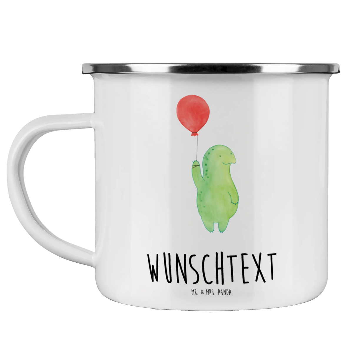 Personalised enamel cup tortoise balloon turtle, tortoise, reptile, ancient creature, cute, sweet, gift, gift ideas, birthday gift, illustrated, funny, turtle gift items, funny turtle gifts, pet turtles, mom, best friend, sister or daughter, turtle lover, motivation, motivational slogan, turtles, courageous outburst