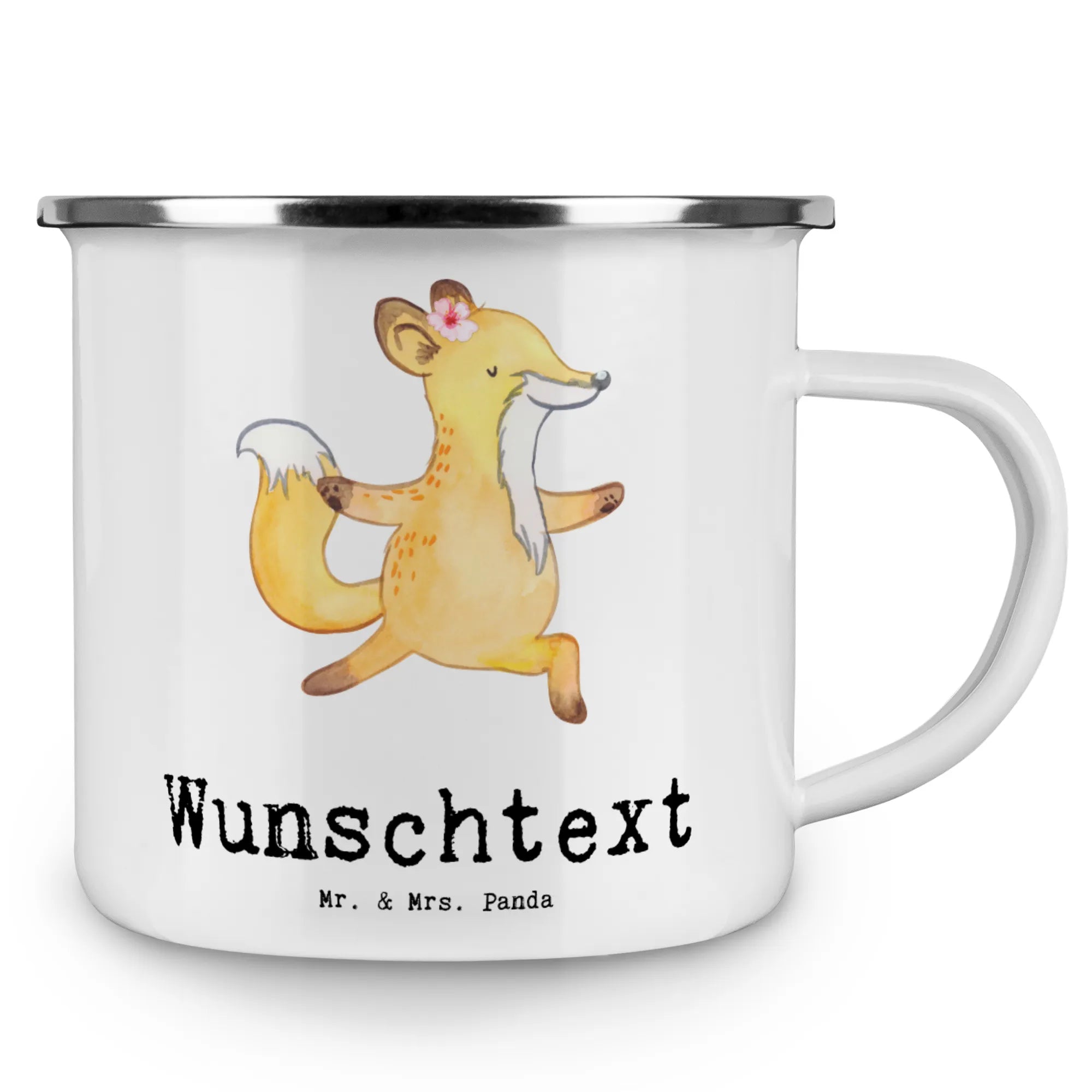 Personalised enamel cup children's yoga teacher Heart gift, gift idea, best, farewell gift, passing exam, anniversary, retirement, promotion, job start, sayings, funny, profession