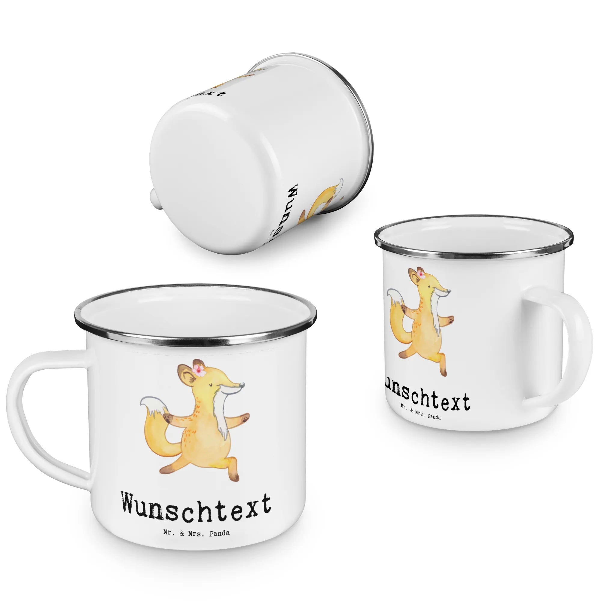 Personalised enamel cup children's yoga teacher Heart gift, gift idea, best, farewell gift, passing exam, anniversary, retirement, promotion, job start, sayings, funny, profession