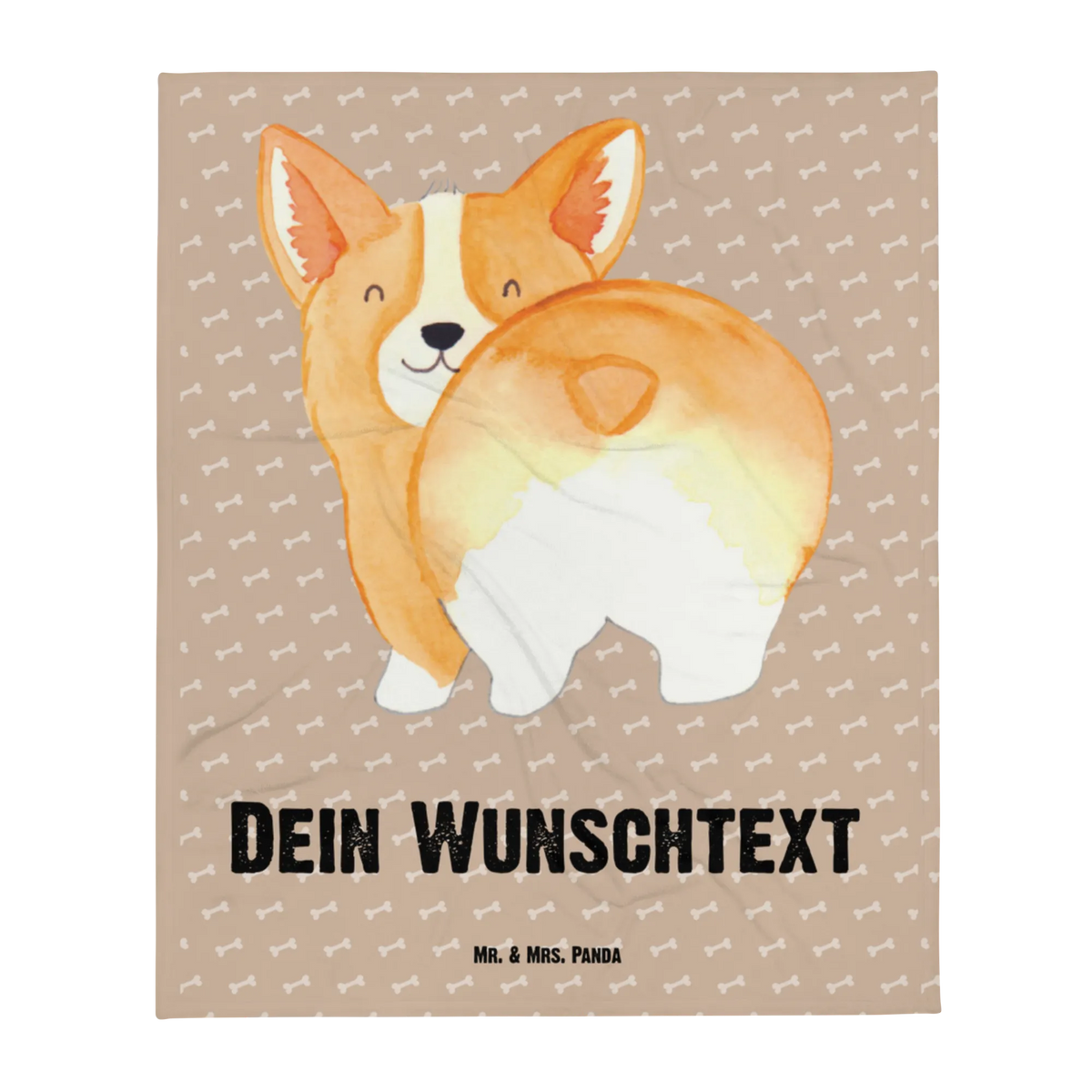 Kocyk dla niemowląt z imieniem Corgi tyłek Pies, motyw psa, zwierzę domowe, rasa psa, miłośnik zwierząt, właściciel psa, powiedzenia