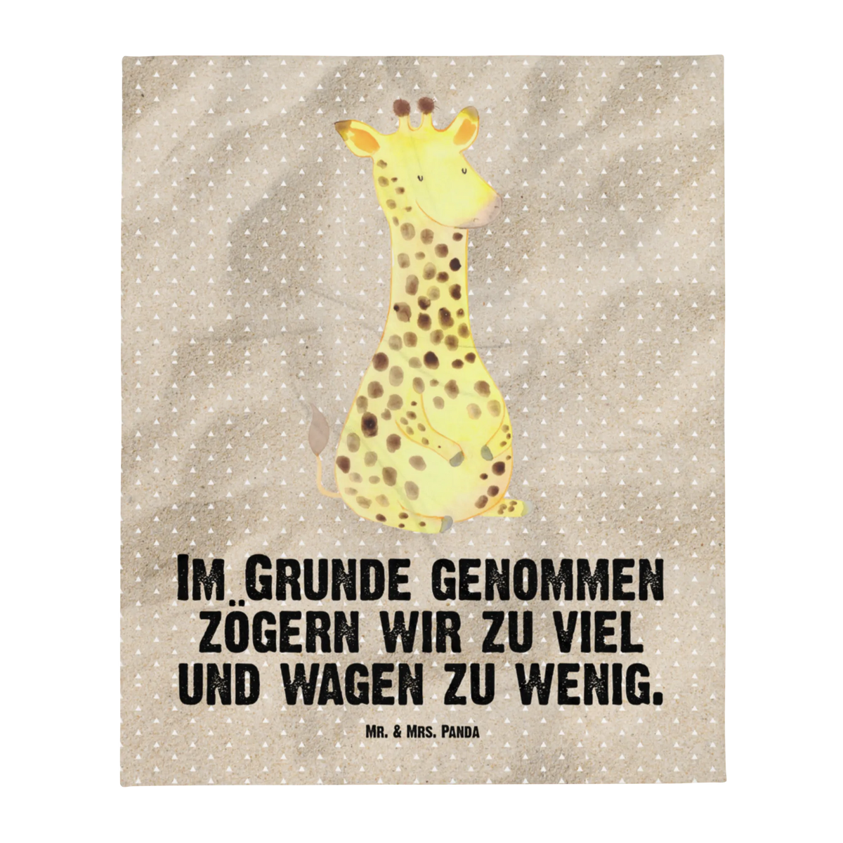 Babydecke Giraffe Zufrieden