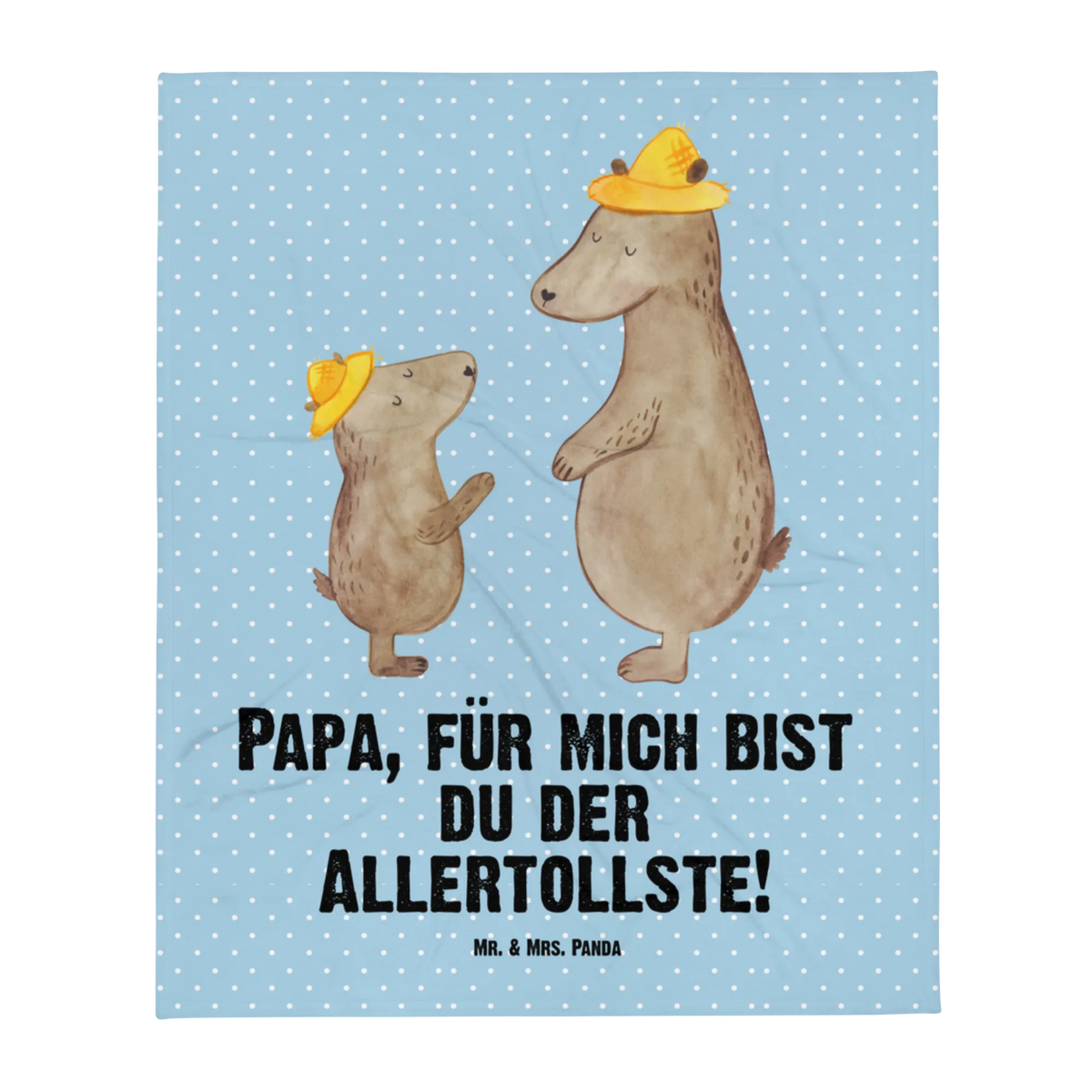 Babydecke Bären mit Hut