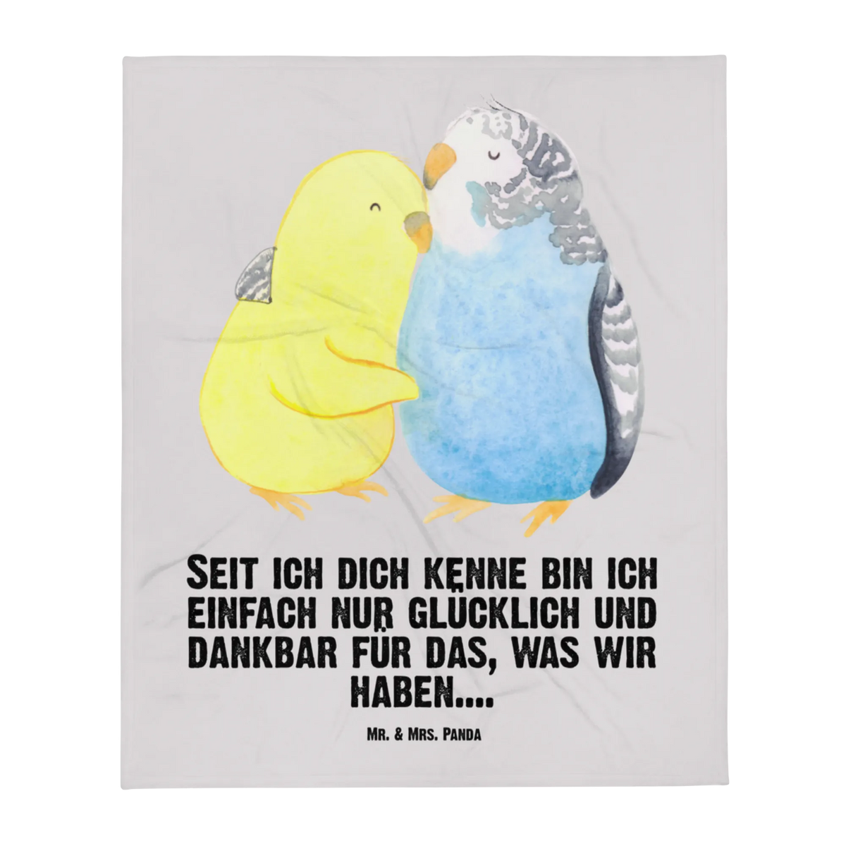 Babydecke Wellensittich Liebe