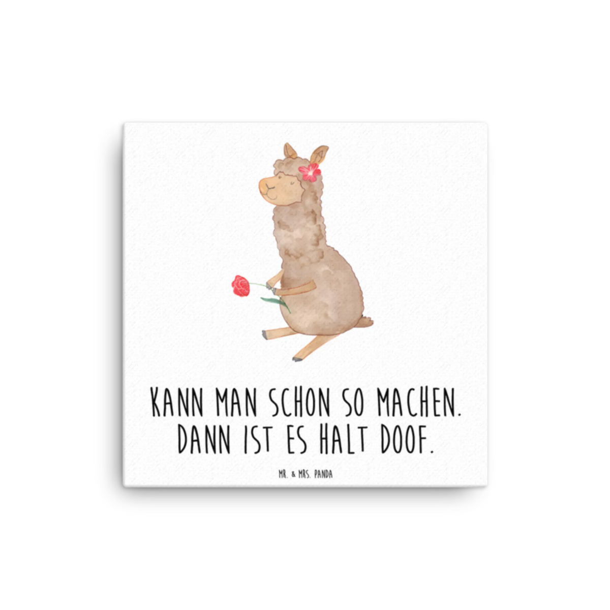 Canvas picture alpaca flower Leinwand, Kunstdruck, Lama, Alpaka, Blume, Motiv Alpaka, Lamas, Alpaka Spruch, Alpaka Dekor, Alpaka Dekoration, Alpaka Geschenk, Alpaka Zitat, Alpaka Witz