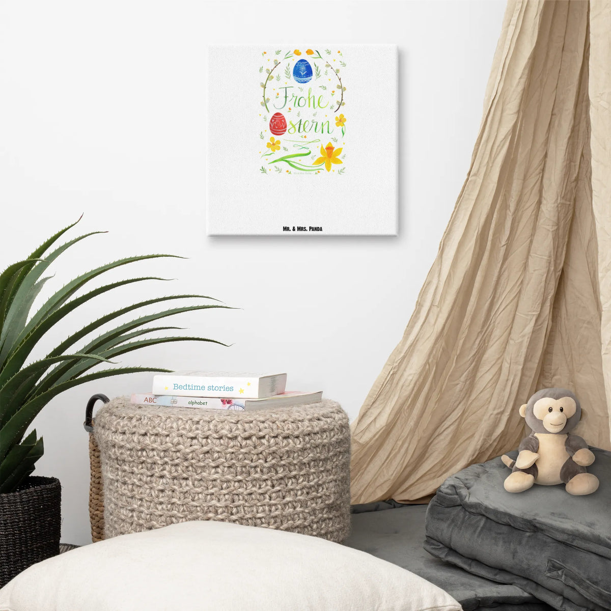 Canvas picture Easter happy Easter Kunstdruck, Leinwand, Ostergeschenke, Osterdeko, Geschenke zu Ostern, Ostern Geschenk, Osternest, Ostergeschenke Kinder, Ostern Kinder, Ostern, Osterhase, Weidenkätzchen. Lettering, Osterei, Bemalte Ostereier, Osterblume, Ostergrüße, Frohe Ostern