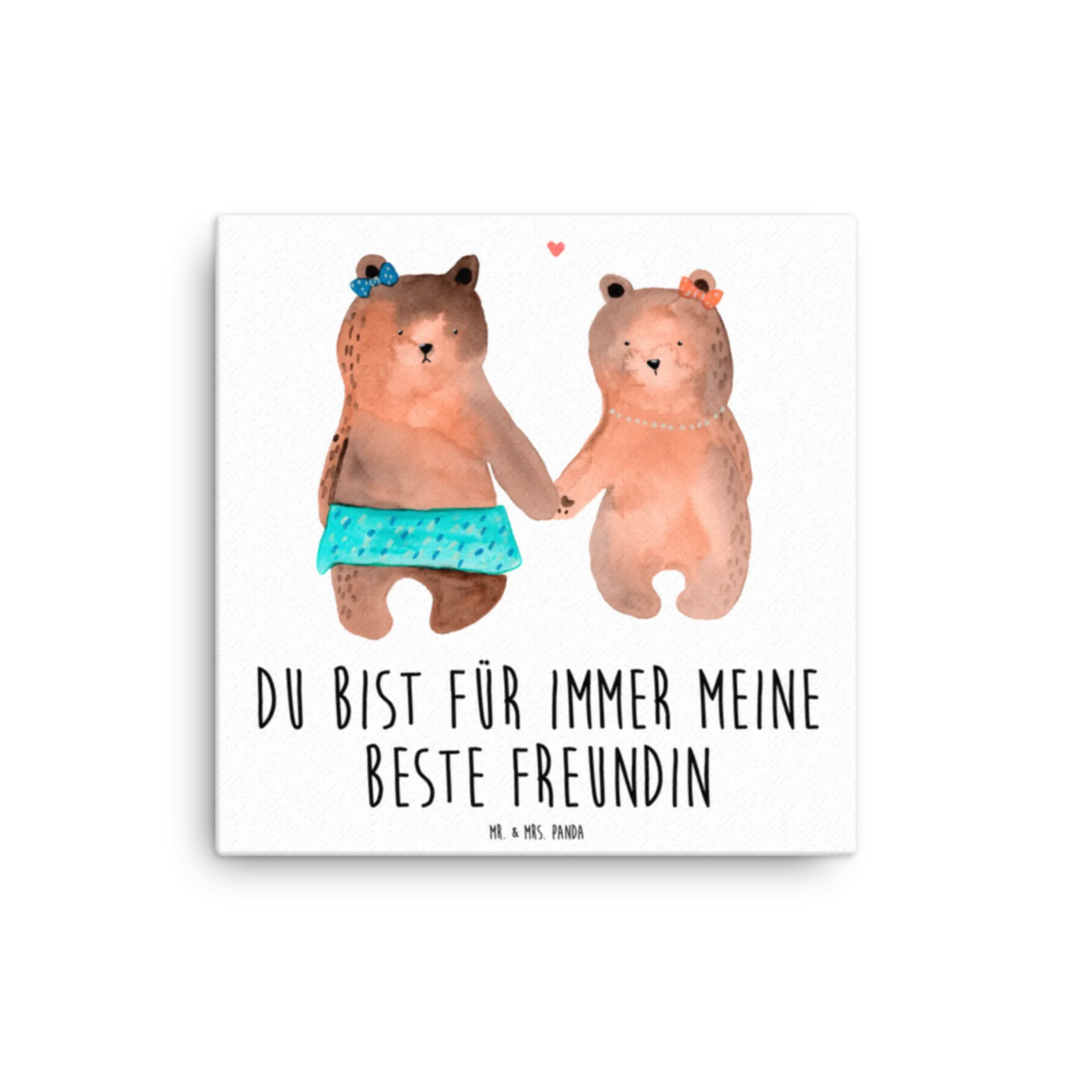 Canvas picture bear Girlfriend cuddly toy, teddy bear, bear girlfriend best friend love proof of love loves buddy buddy