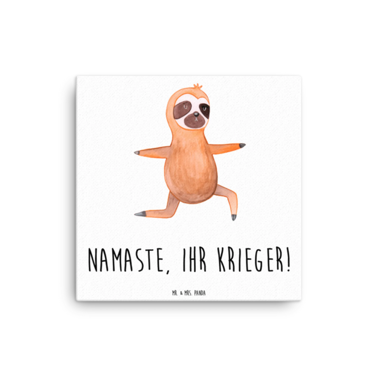Leinwand Bild Faultier Yoga Kunstdruck, Leinwand, Faultier, Faultier Deko, Faultier Geschenk, Yoga, Yogaübungen, faul, Entspannung, Faultiere, Gelassenheit, Krieger, Namaste, Meditation, Atmung, Lieblingstier
