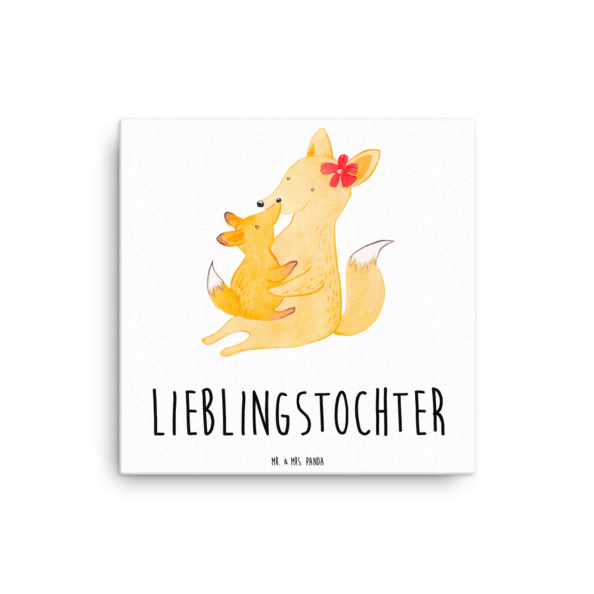 Leinwand Bild Fuchs Mama Leinwand, Kunstdruck, Opa, Papa, Schwester, Vatertag, Oma, Bruder, Muttertag, Familie, Mama, Beste Tochter, Tochter, Geschenk, Mutter, Lieblingstochter