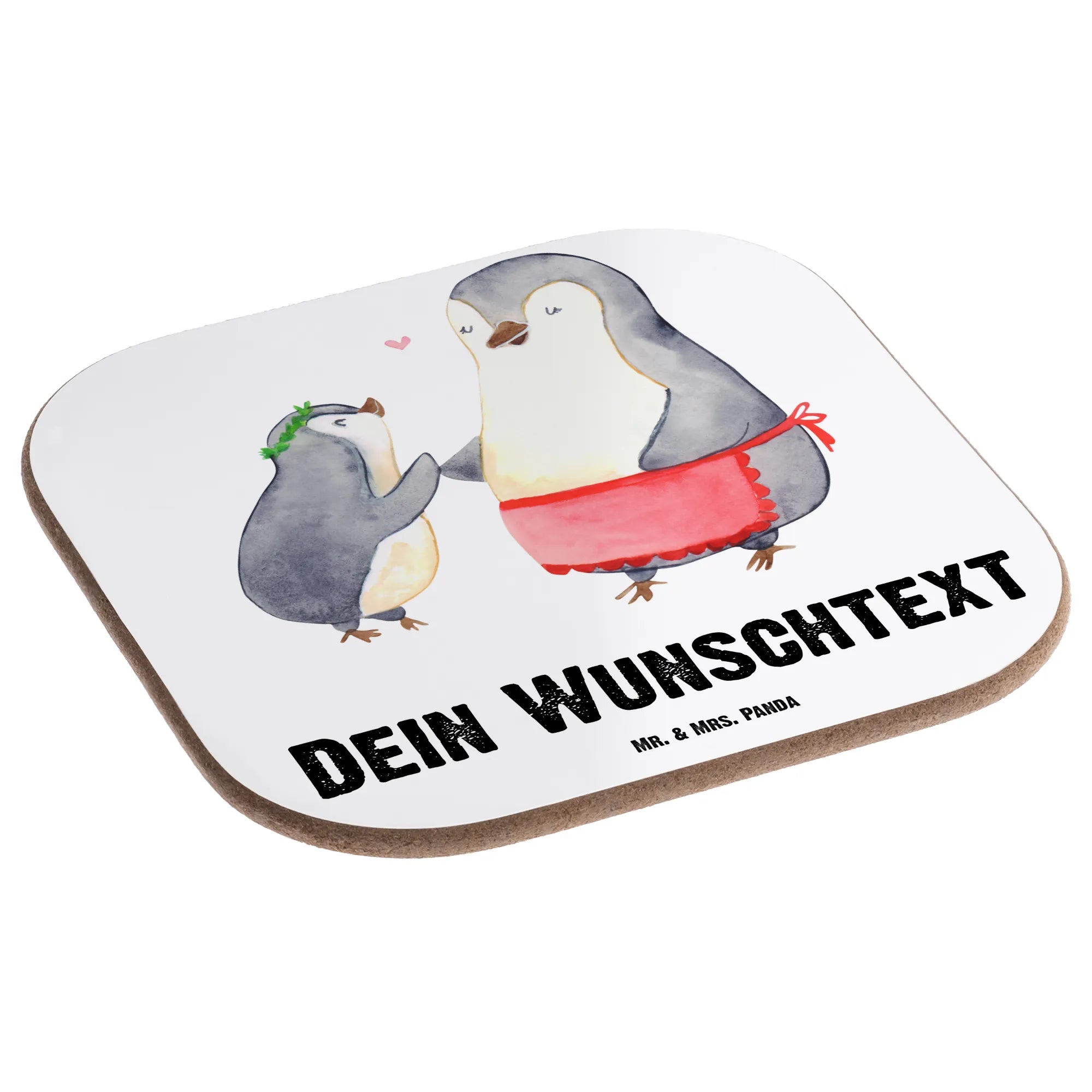 Personalised coaster penguin Best mom in the world for, thank you, gift, giving, birthday, birthday present, gift idea, souvenir, make you happy, gift tip, Thank You, Mother's Day, Mama, Mother, Son, Best Mom, Best, Super Mom, Mommy, Daughter, Ma, Mutti