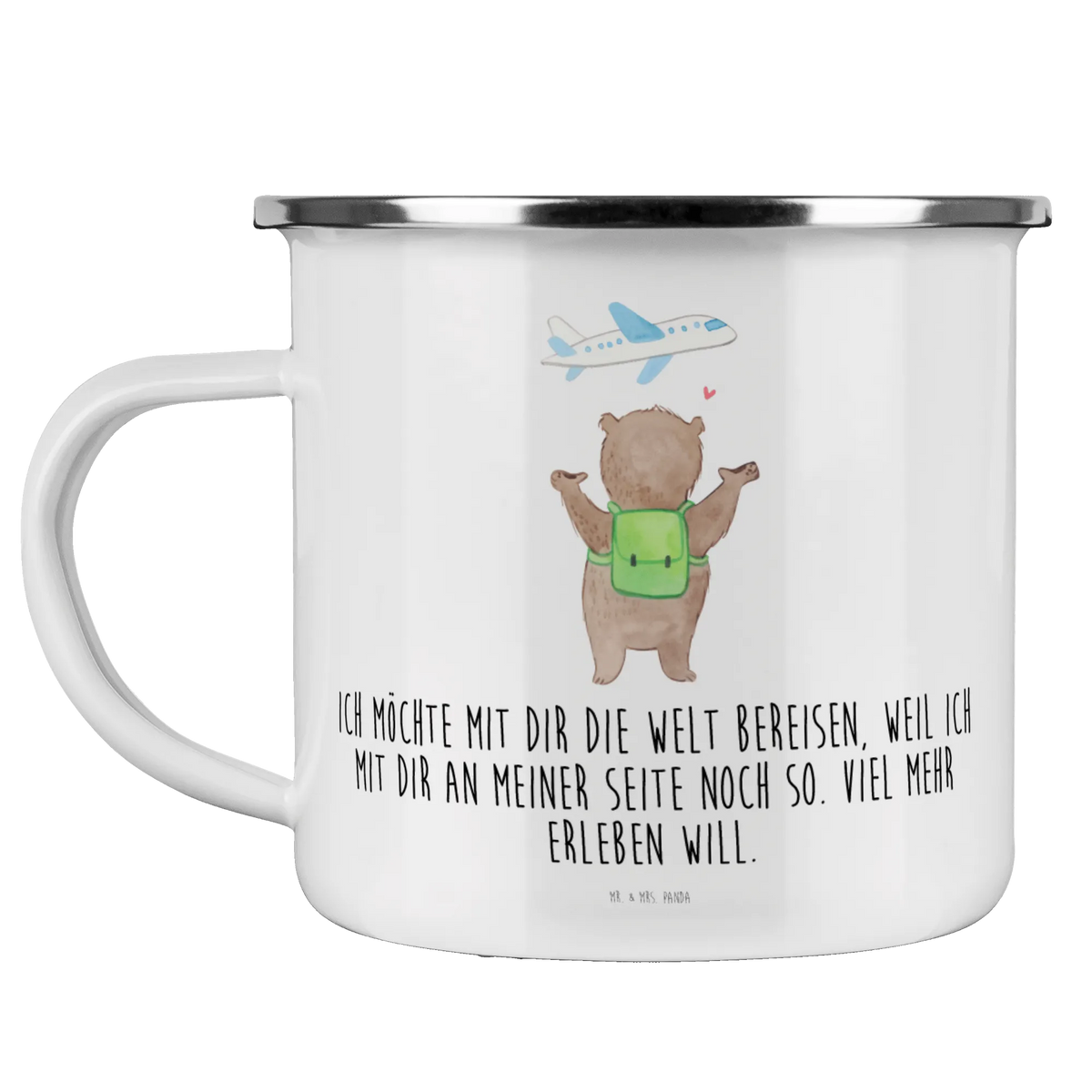 Camping Emaille Tasse Bär Flugzeug Outdoor Tasse, Campingtasse, metallbecher, Teebecher, Campingbecher, Teetasse, Outdoor Becher, Motivtasse, Emaille Becher, wanderbecher, reisetasse, Blechtasse, Reisebecher, Pott, wandertasse, Emailletasse, Emaille Tasse, becher emaille, Kaffeepott, emaillebecher, Haferl, Tasse Emaille, blechbecher, outdoortasse, Freund, Liebe, Liebesgeschenk, Jahrestag, Verlobung, Partner, Ehemann, Ehefrau, Heiraten, Heiratsantrag, Hocheitstag, Freundin, Geschenk für Frauen, Liebesbeweis, Valentinstag, für Männer, Mitbringsel, für Ehemann, Hochzeitstag, Geschenk für Partner, Geschenk für Freundin