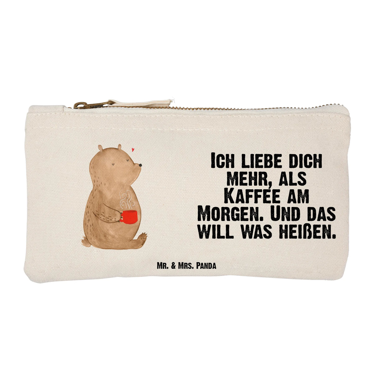 Schminktasche Bär Morgenkaffee Stoffbeutel, Schlamper, Kosmetiktasche, Beauty Bag, Schminktäschchen, Stifteetui, Kulturbeutel, toiletry bag, Federmappe, Waschtasche, aufbewahrungsbeutel, Baumwollbeutel, Schulmäppchen, Schminktasche, Mäppchen, Schlampermäppchen, Etui, pencil case, Stofftasche, Kulturtasche, Pouch, utensilientasche, beauty tasche, Pinseltasche, Federtasche, beauty case, Baumwolltasche, kosmetiktäschchen, Schminkbeutel, Waschbeutel, Täschchen, Kosmetikbeutel, Stiftemäppchen, Make-Up Tasche, aufbewahrungstasche, Freund, Liebe, Liebesgeschenk, Jahrestag, Verlobung, Partner, Ehemann, Ehefrau, Heiraten, Heiratsantrag, Hocheitstag, Freundin, Hochzeitstag, Liebesbeweis, Geschenk für Freundin, Valentinstag, für Ehemann, Mitbringsel, Geschenk für Partner, für Männer, Geschenk für Frauen