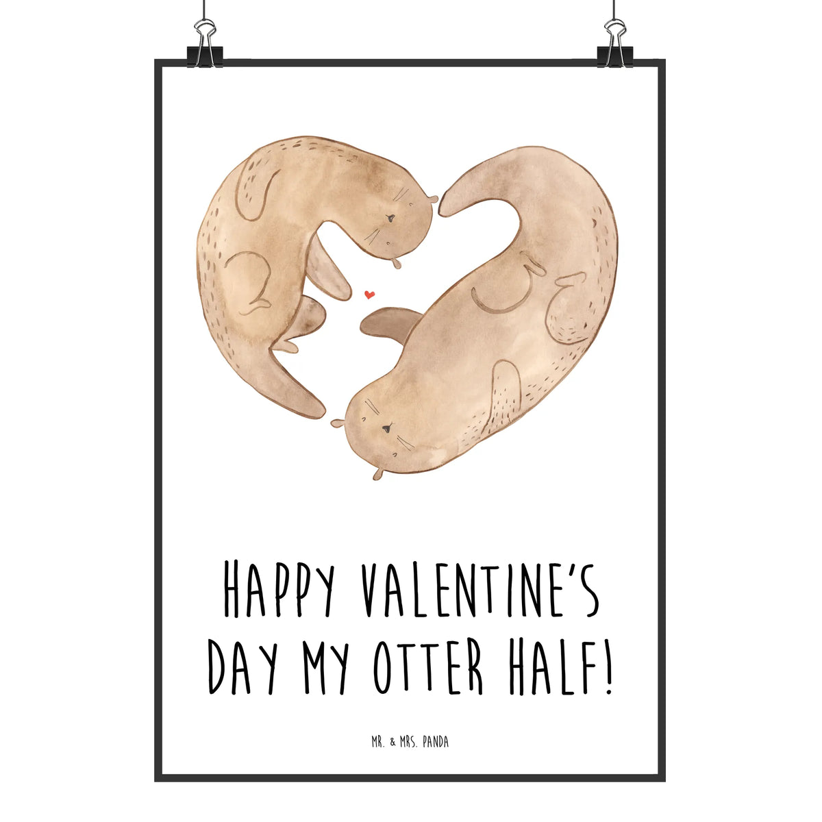 Poster Otter Valentine Wanddekoration, wanddruck, Posterdruck, Wandschmuck, Mr. & Mrs. Panda Poster, kunstposter, Plakat, kunstdruck poster, typografie poster, Bild, Wandbild, Designposter, Deko Poster, Deko Bild, Wanddeko Bild, wanddeko, Kunstdruck, Design Poster, drucke, Panda Poster, grafikposter, wandkunst, Heiratsantrag, Partner, Hocheitstag, Verlobung, Jahrestag, Liebe, Ehefrau, Freund, Heiraten, Freundin, Ehemann, Liebesgeschenk, Geschenk für Partner, Mitbringsel, Geschenk für Frauen, für Ehemann, für Männer, Valentinstag, Liebesbeweis, Geschenk für Freundin, Hochzeitstag