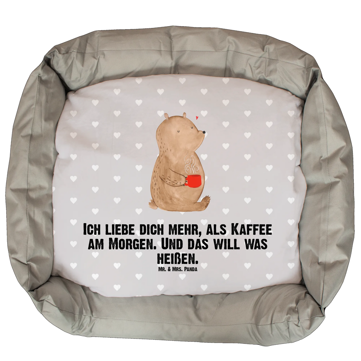 Hundebett Bär Morgenkaffee