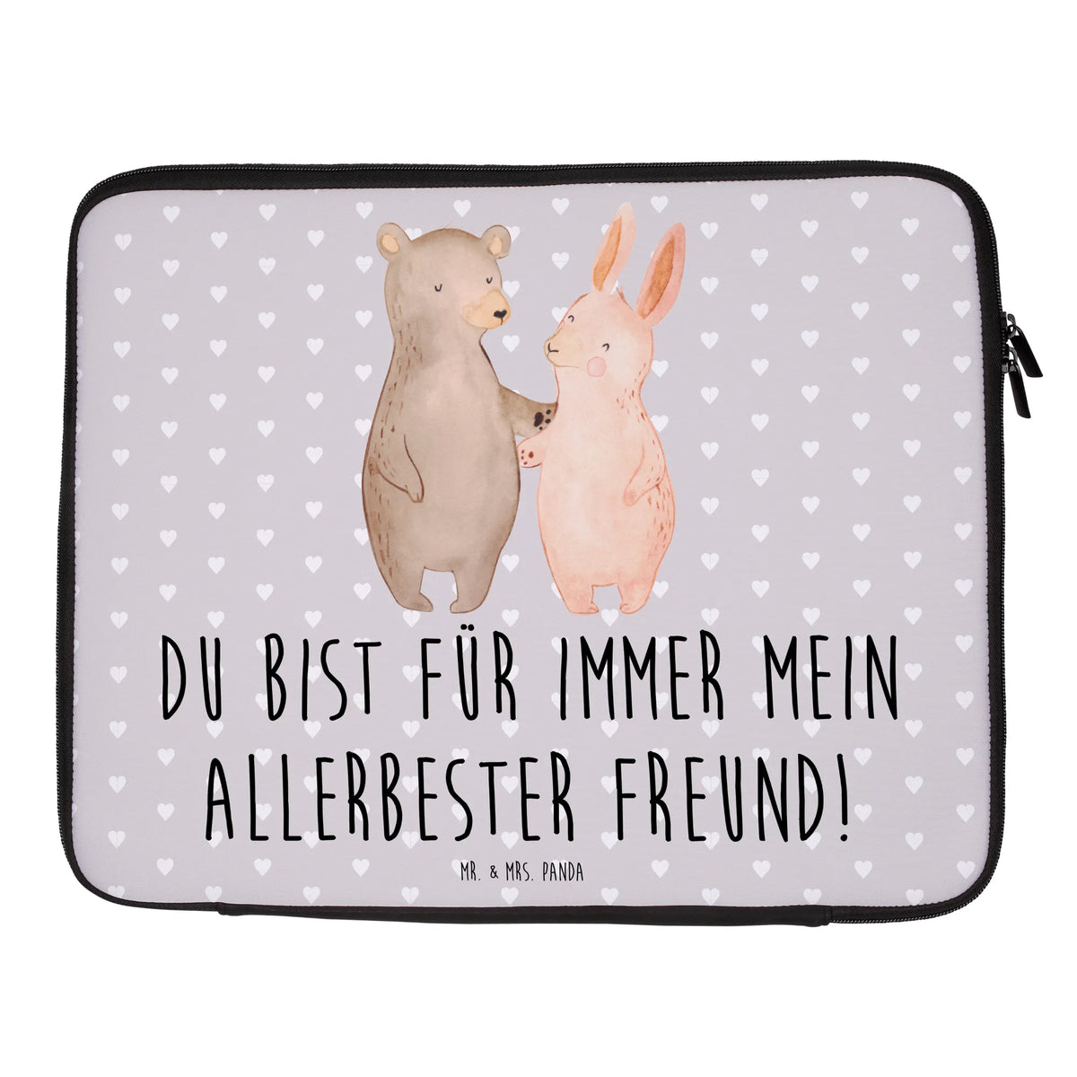 Notebook Tasche Bär und Hase Umarmen Laptop-Sleeve, Laptop Sleeve, Notebookhülle, Hülle Laptop, Laptophülle, Notebook-Case, Laptop Hülle, Tasche Laptop, Schutzhülle Laptop, Notebook Case, Computertasche, Notebook Sleeve, Notebook Tasche, Laptop Tasche, Notebook Hülle, Laptop-Case, Laptoptasche, Notebook-Sleeve, Schutzhülle Notebook, Notebooktasche, Laptop-Hülle, Laptop Case, Partner, Verlobung, Liebe, Ehefrau, Ehemann, Hocheitstag, Jahrestag, Heiratsantrag, Heiraten, Freundin, Freund, Liebesgeschenk, Best Friends, Bester Freund, Bärchen, Bär, Hase, Freunde