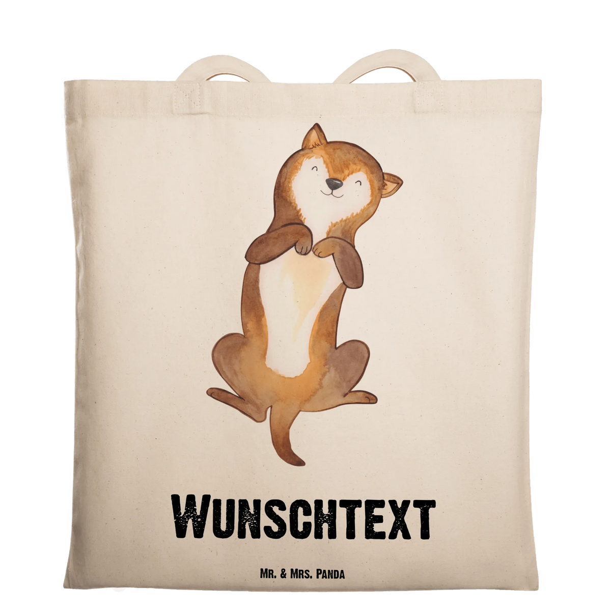 Personalised tote bag Dog Stroke