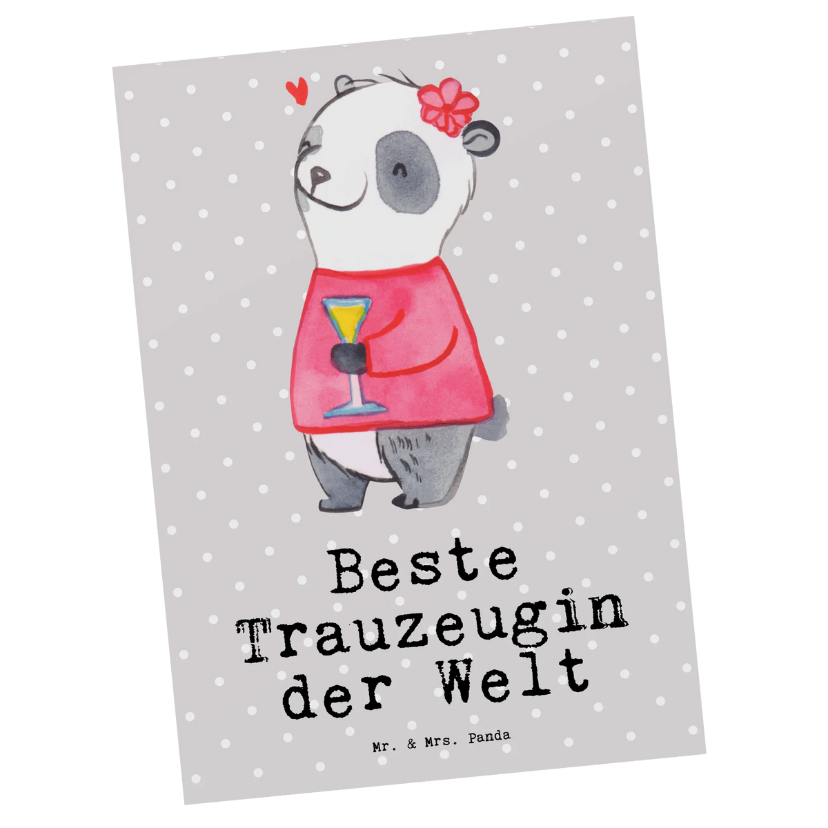 Postkarte Panda Beste Trauzeugin der Welt Motivkarte, spruchkarte, einzelkarte, Grußkarte, Postkarte, Ansichtskarte, Fotokarte, Kunstkarten, kunstkarte, Designkarte, bildkarte, Postkarten, Ansichtskarten, Geschenkidee, Geschenk, Schenken, Mitbringsel, Geburtstag, Geburtstagsgeschenk, für, Danke, Dankeschön, Bedanken, Freude machen, Geschenktipp, Standesamt, Trauung, Kirche, Braut, Freundin, Heirat, Trauhzeugin, Hochzeit, Trauzeugin, JGA