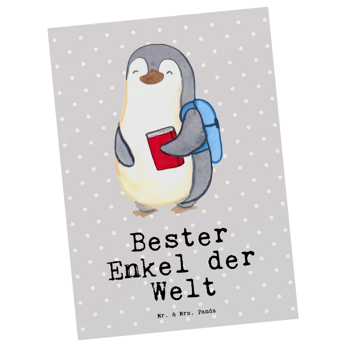 Postkarte Pinguin Bester Enkel der Welt bildkarte, Ansichtskarten, Motivkarte, kunstkarte, Designkarte, spruchkarte, Postkarte, Fotokarte, Grußkarte, Kunstkarten, einzelkarte, Ansichtskarte, Postkarten, Geschenkidee, Geschenk, Schenken, Mitbringsel, Geburtstag, Geburtstagsgeschenk, für, Danke, Dankeschön, Bedanken, Freude machen, Geschenktipp, Kind von Tochter, Enkel, Opa, Enkelsohn, Enkelkind, Oma, Taufe, Kind von Sohn, Großsohn