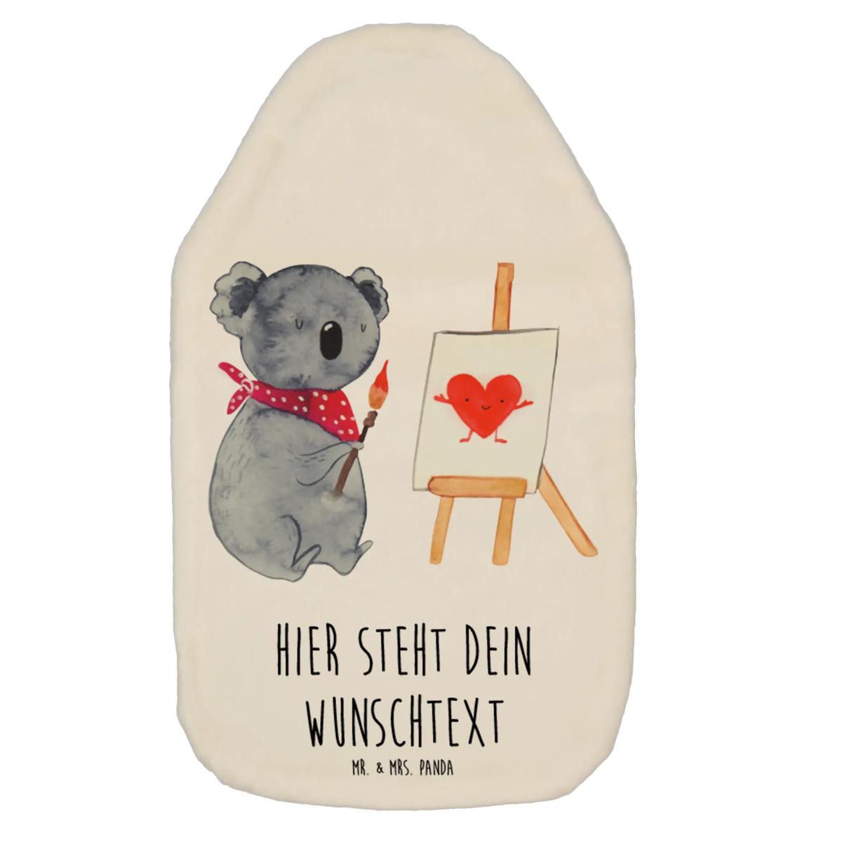 Personalisierte Wärmflasche Koala Künstler Bettflasche personalisiert, Wärmflasche individualisiert, Personalisierbare Wärmflasche, Individuelle Wärmflasche, Wärmflasche personalisierbar, Wärmekissen mit Namen, Wärmflasche personalisiert, Personalisierte Wärmflasche, Personalisierte Bettflasche, Koala, Koalabär, Gefühle, Liebe, Liebensbeweis, Künstler, Zeichnen, Liebesgeschenk