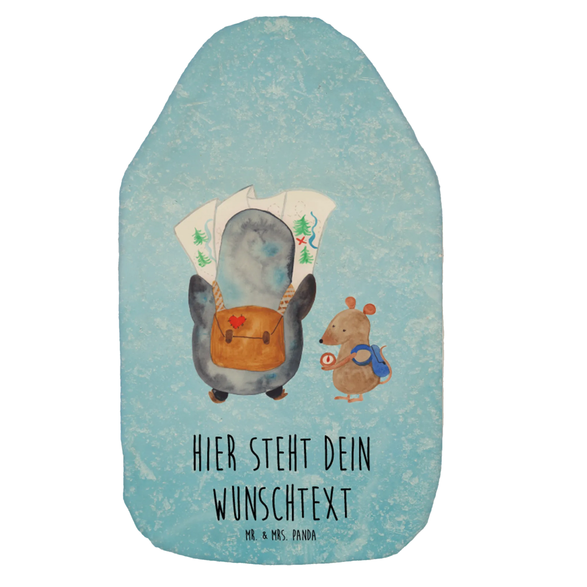 Personalisierte Wärmflasche Pinguin & Maus Wanderer Wärmekissen mit Namen, Personalisierte Bettflasche, Wärmflasche personalisiert, Personalisierbare Wärmflasche, Wärmflasche individualisiert, Personalisierte Wärmflasche, Individuelle Wärmflasche, Wärmflasche personalisierbar, Bettflasche personalisiert, Pinguin, Wandern, Abenteurer, Ausflug, Wanderlust, Abenteuer, Pinguine, Roadtrip
