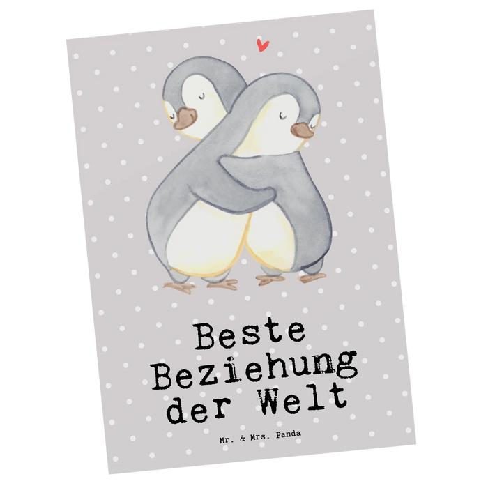 Postkarte Pinguin Beste Beziehung der Welt