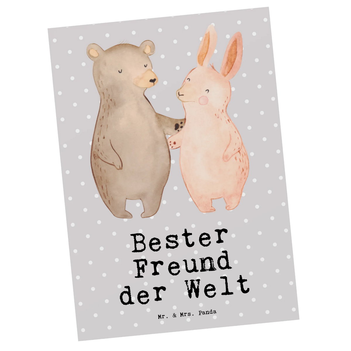 Postkarte Hase Bester Freund der Welt einzelkarte, Designkarte, Ansichtskarte, bildkarte, Ansichtskarten, Postkarte, spruchkarte, Motivkarte, Grußkarte, Fotokarte, Postkarten, kunstkarte, Kunstkarten, Geschenkidee, Geschenk, Schenken, Mitbringsel, Geburtstag, Geburtstagsgeschenk, für, Danke, Dankeschön, Bedanken, Freude machen, Geschenktipp, Liebe, Lieblingsmensch, Kumpel, Lebensgefährte, Herz, Mann, Love, Freund, Partner, Ehemann, Bro