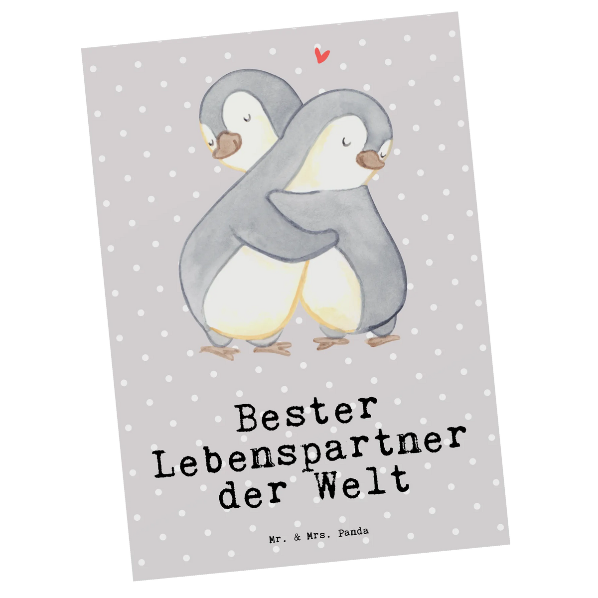 Postkarte Pinguin Bester Lebenspartner der Welt Ansichtskarte, Motivkarte, einzelkarte, Designkarte, kunstkarte, Postkarte, bildkarte, Kunstkarten, Postkarten, spruchkarte, Grußkarte, Fotokarte, Ansichtskarten, Geschenkidee, Geschenk, Schenken, Mitbringsel, Geburtstag, Geburtstagsgeschenk, für, Danke, Dankeschön, Bedanken, Freude machen, Geschenktipp, Ehefrau, Ehepartner, Liebe, Ehemann, Freundin, Partner, Freund, Verliebt, Lebenspartner, Hochzeitstag