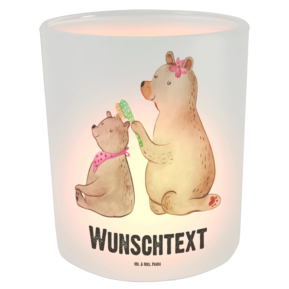 Personalised lantern bear child Family, Father's Day, Mother's Day, brother, sister, Mom, Dad, Gift, Mama