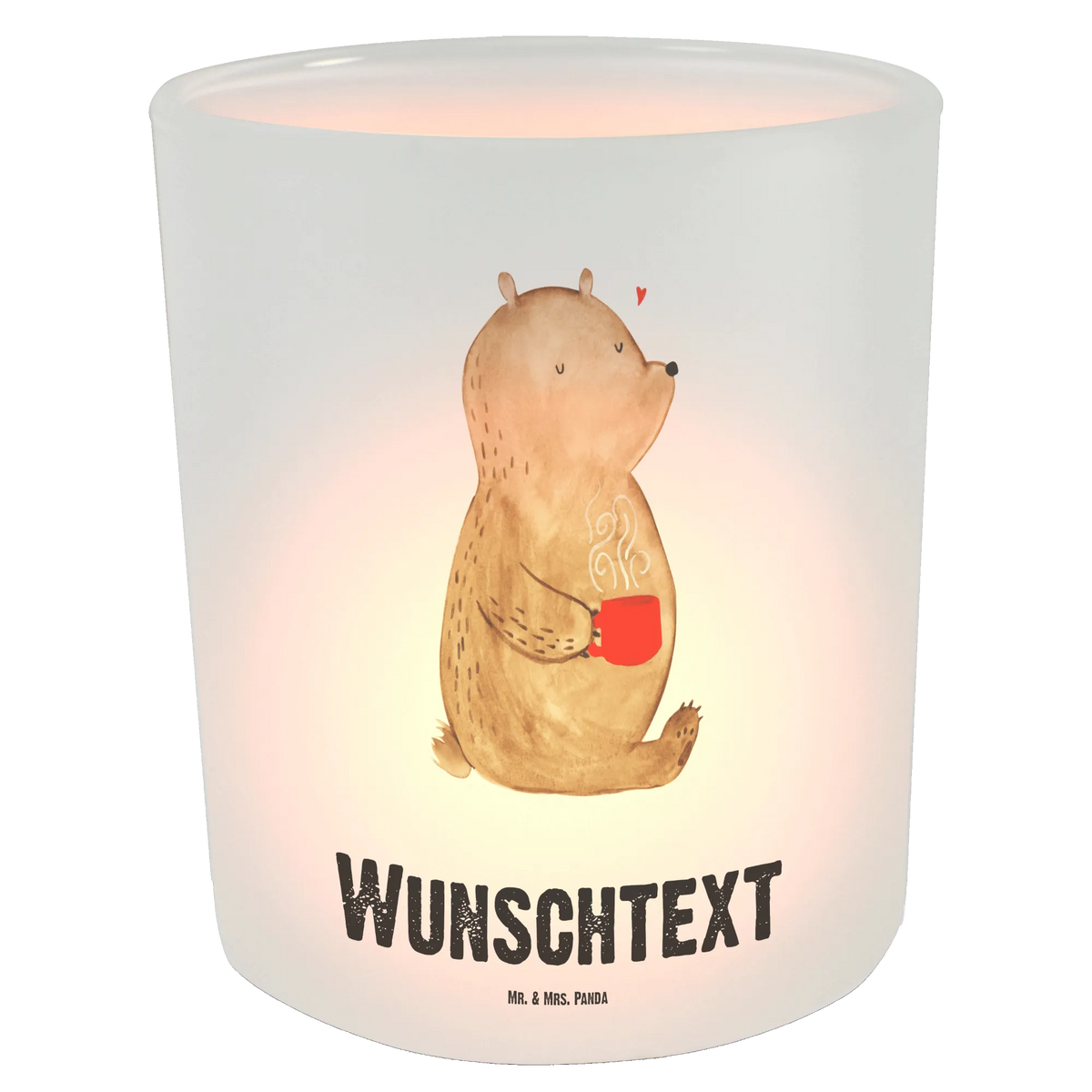 Personalised lantern bear Coffee bear, teddy, teddy bear, cuddly toy, morning routine, bears, motivation, good morning, coffee, conquer the world, save the world