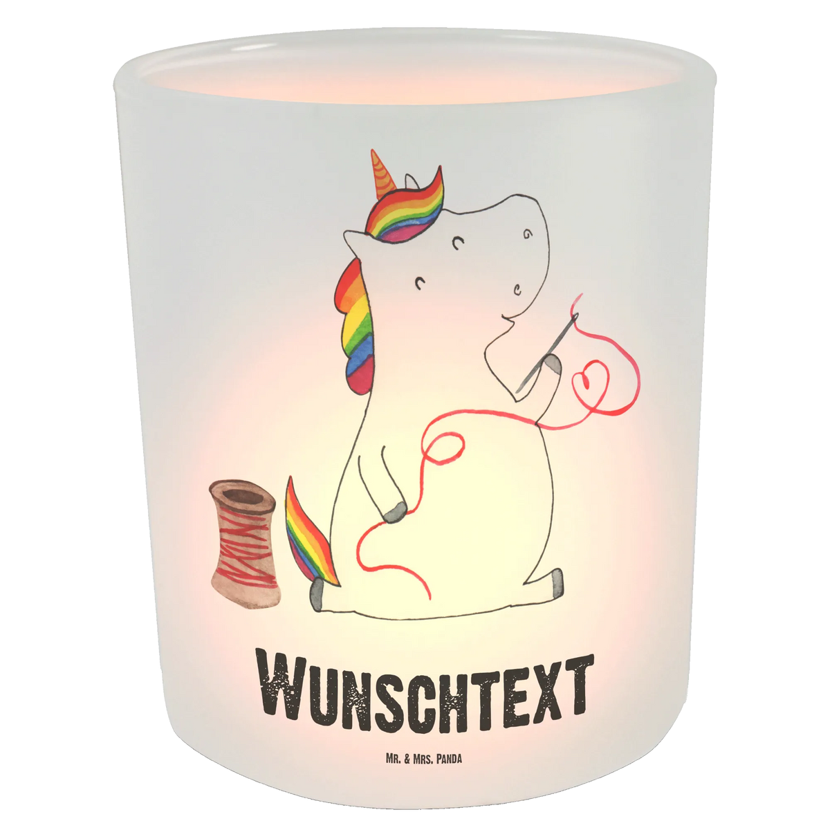 Personalised lantern unicorn seamstress girlfriend, crochet, tinkering, seamstress present, seamstress gift, knitting, sew, sewing room