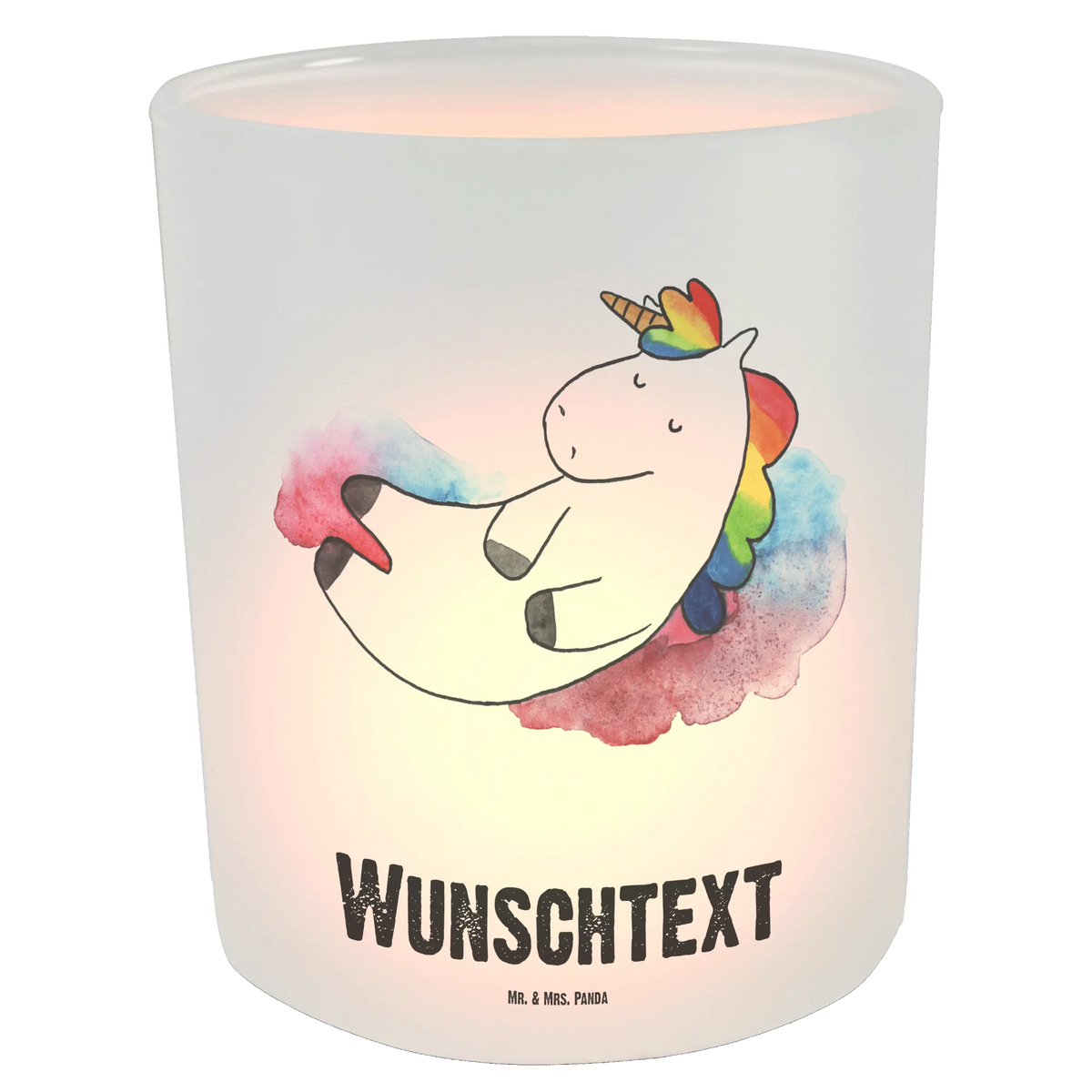 Personalised lantern unicorn cloud 7 reality, faith, in love, witty, gift, people